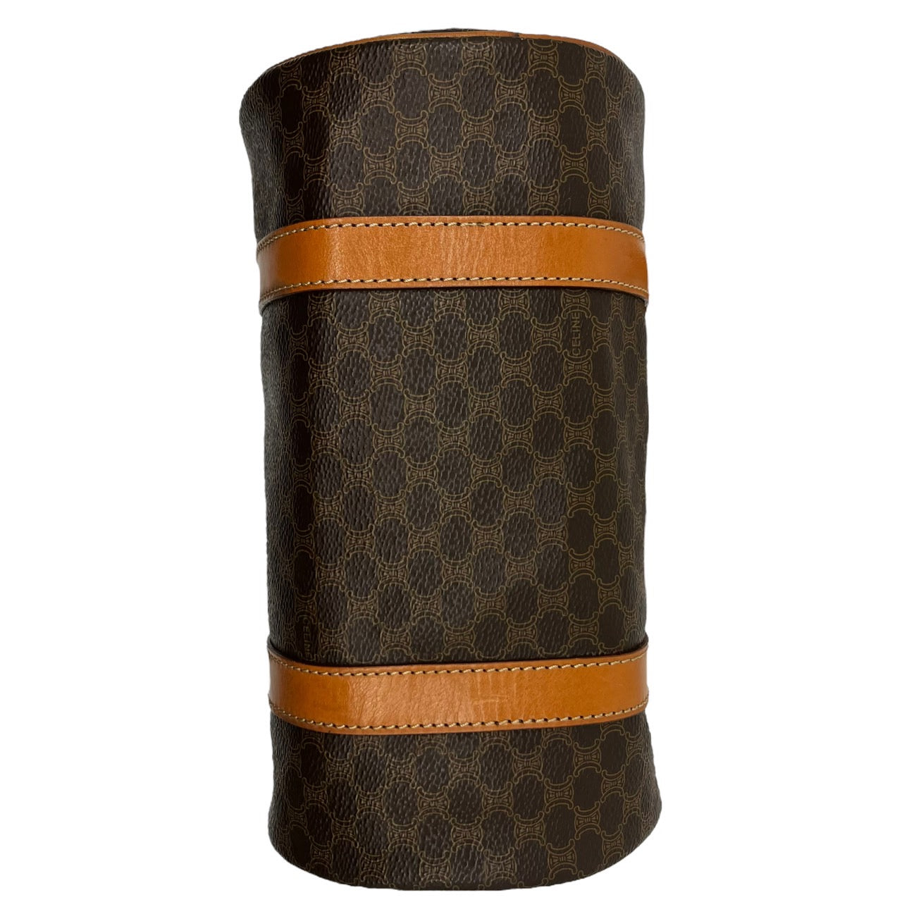 CELINE(セリーヌ) Drum-shaped mini Boston bag/ドラム型ミニボストンバッグ/肩掛け/ワンショルダー/ハンドバッグ M95 ブラウン OLD CELINE