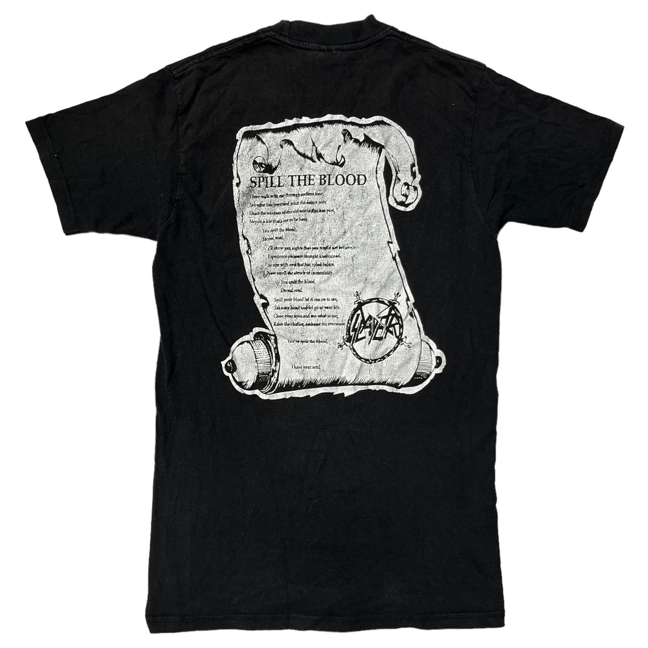 VINTAGE(ヴィンテージ) 90'sSpill the Blood Concert T-Shirt/バンドTシャツ SIZE S ブラック×ブルー×レッド Spill the Blood/スピル・ザ・ブラッド 推定90年代