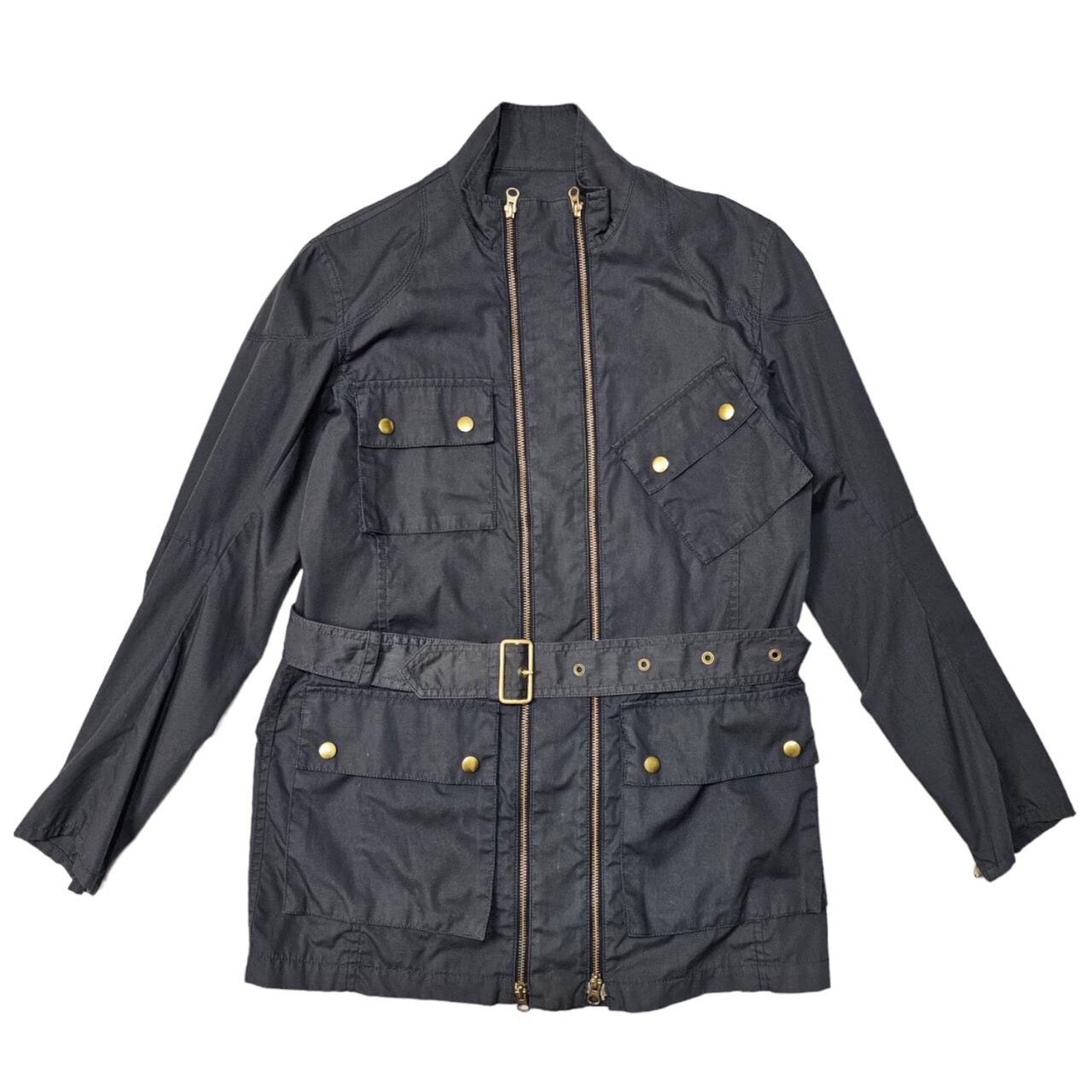 NICK ASHLEY(ニックアシュレイ) ダブルジップモーターサイクル/ミリタリー 8EP43-612-09 M ブラック 英国ブランド