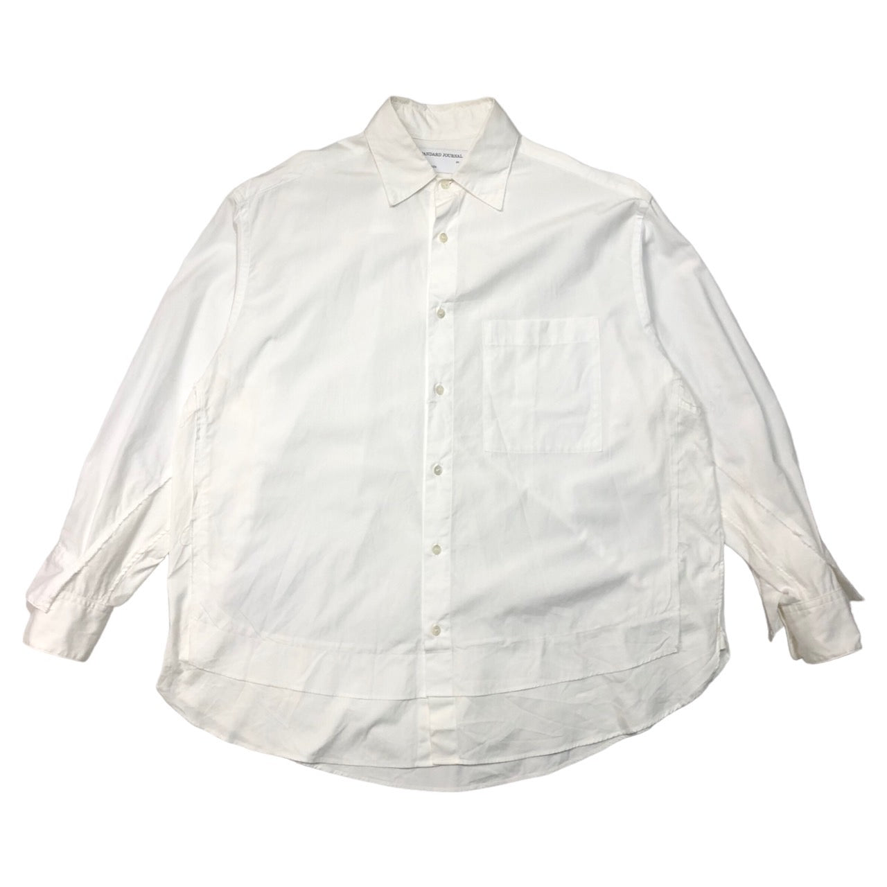 YOKE×JOURNAL STANDARD(ヨーク×ジャーナルスタンダード) STANDARD JOURNAL スタンダード ジャーナル by TERADA Cotton Shirts /寺田 コットンシャツ/再構築 21-050-400-4010-1-0 M ホワイト YOKE寺田氏デザイン