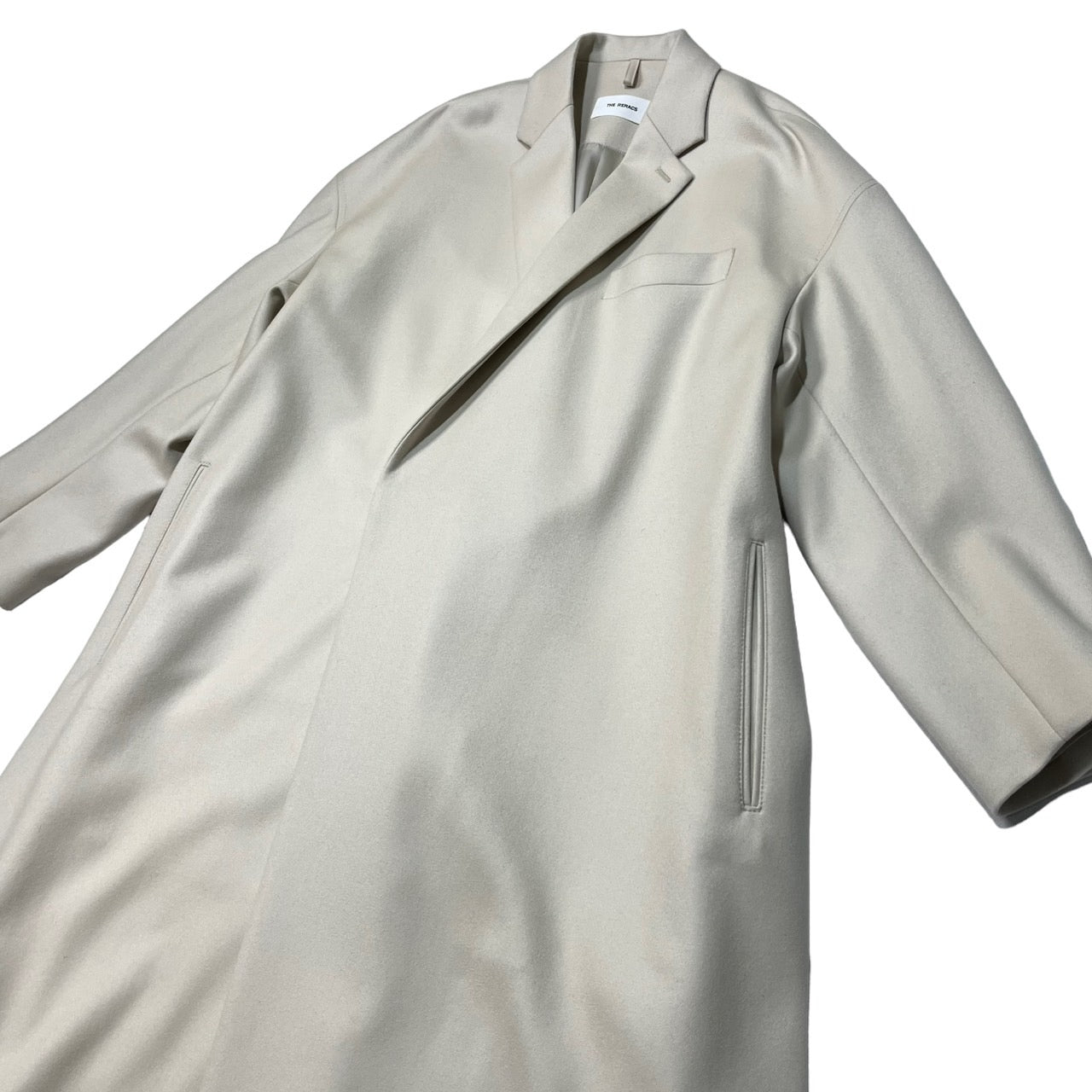 THE RERACS(ザリラクス) 22AW LOOSE CHESTER COAT ルーズ チェスター コート ロング ウール 22FW-RECT-332-J SIZE 46(M程度) ベージュ