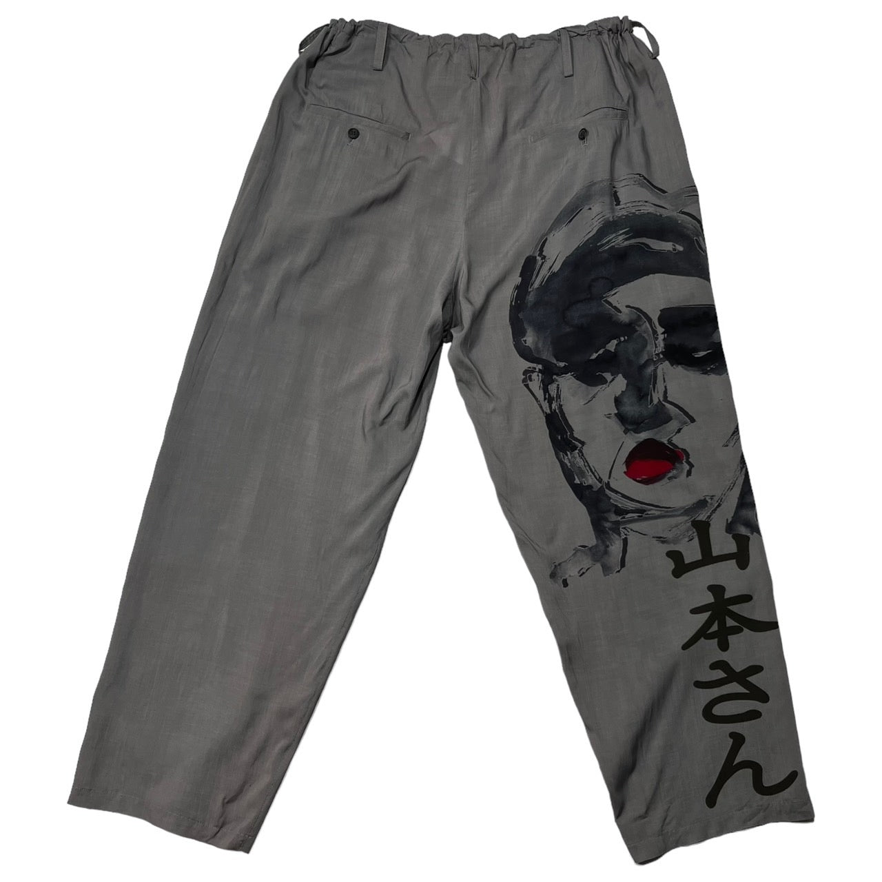 BLACK Scandal Yohji Yamamoto(ブラックスキャンダルヨウジヤマモト) 19AW 出遅れるのは簡単です/山本さん/wide rayon slacks/ワイドレーヨンスラックス NC-P18-209 SIZE 2(M) グレー