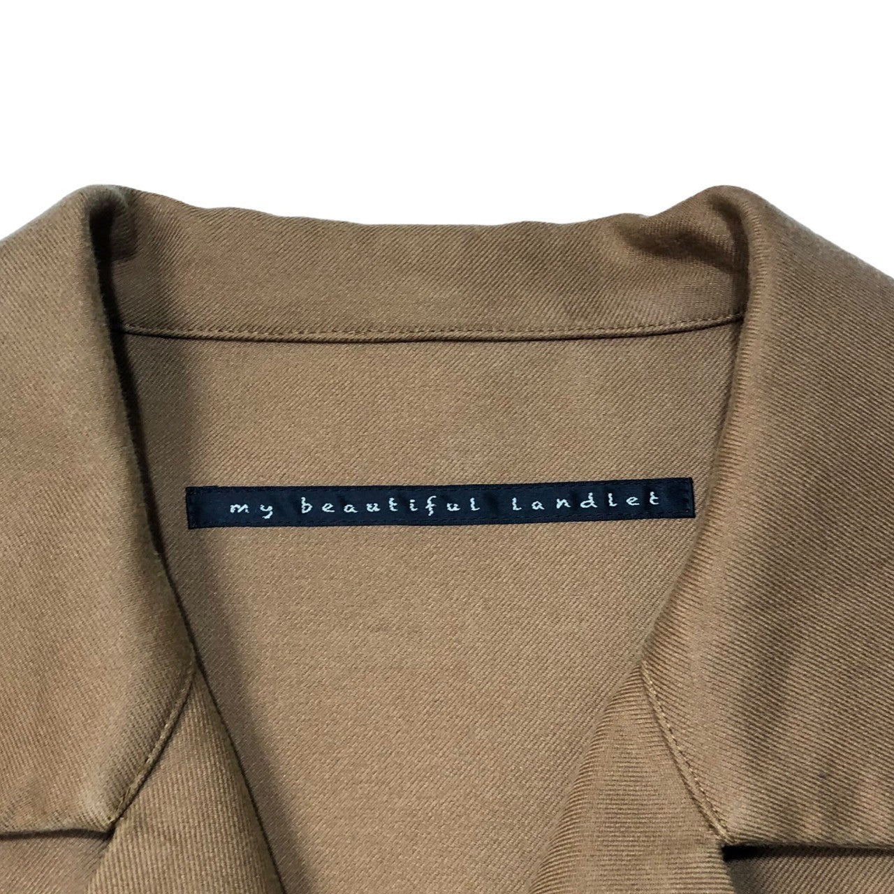 my beautiful landlet(マイビューティフルランドレット) 17AW double cloth cotton coat ダブルクロス コットン コート チェスター WM02-LS172023 SIZE 1(S) ブラウン