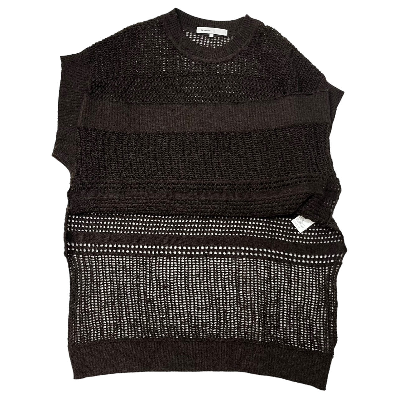 08 sircus(ゼロエイトサーカス) mesh mohair knit vest メッシュ モヘヤ ニット ベスト S20AL-KN03 SIZE 1(S) ブラウン