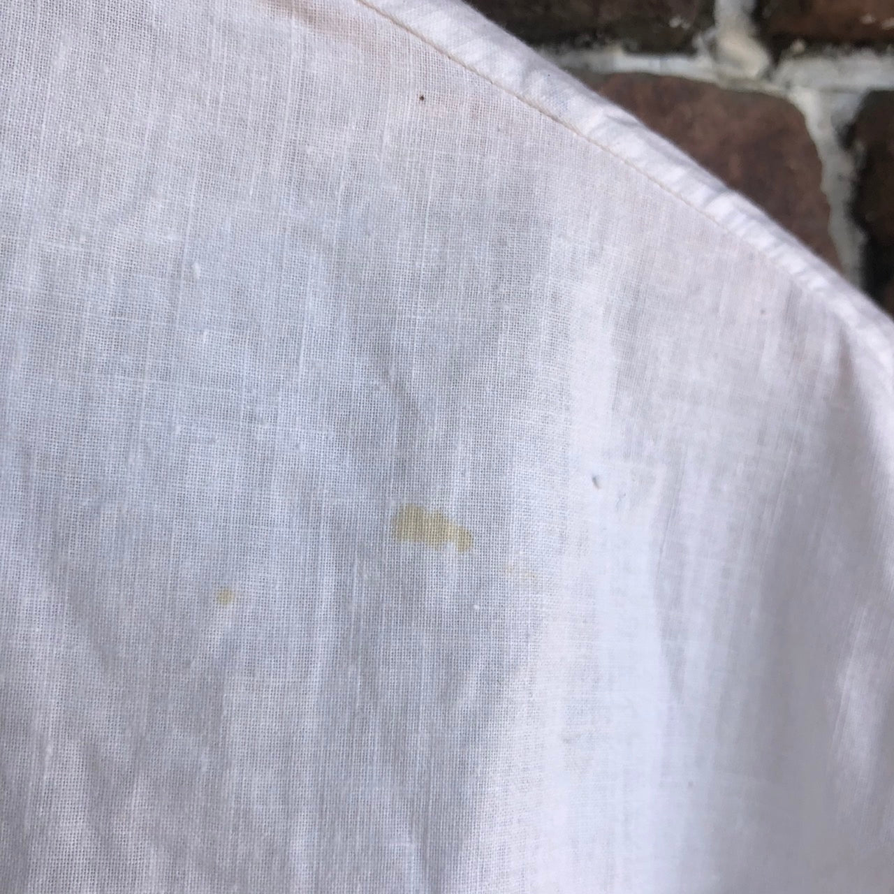 Euro Vintage(ヨーロッパヴィンテージ) Tsunagi_ 半袖シャツワンピース 表記なし(Lサイズ程度) ホワイト