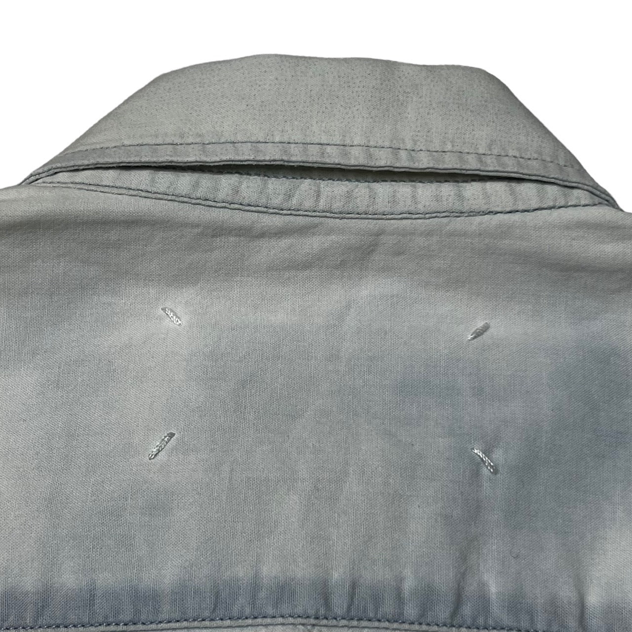 MAISON MARGIELA(メゾンマルジェラ) 16SS bleached pullover shirt ブリーチ加工 プルオーバーシャツ S30DL0314 SIZE 44(S) ライトブルー