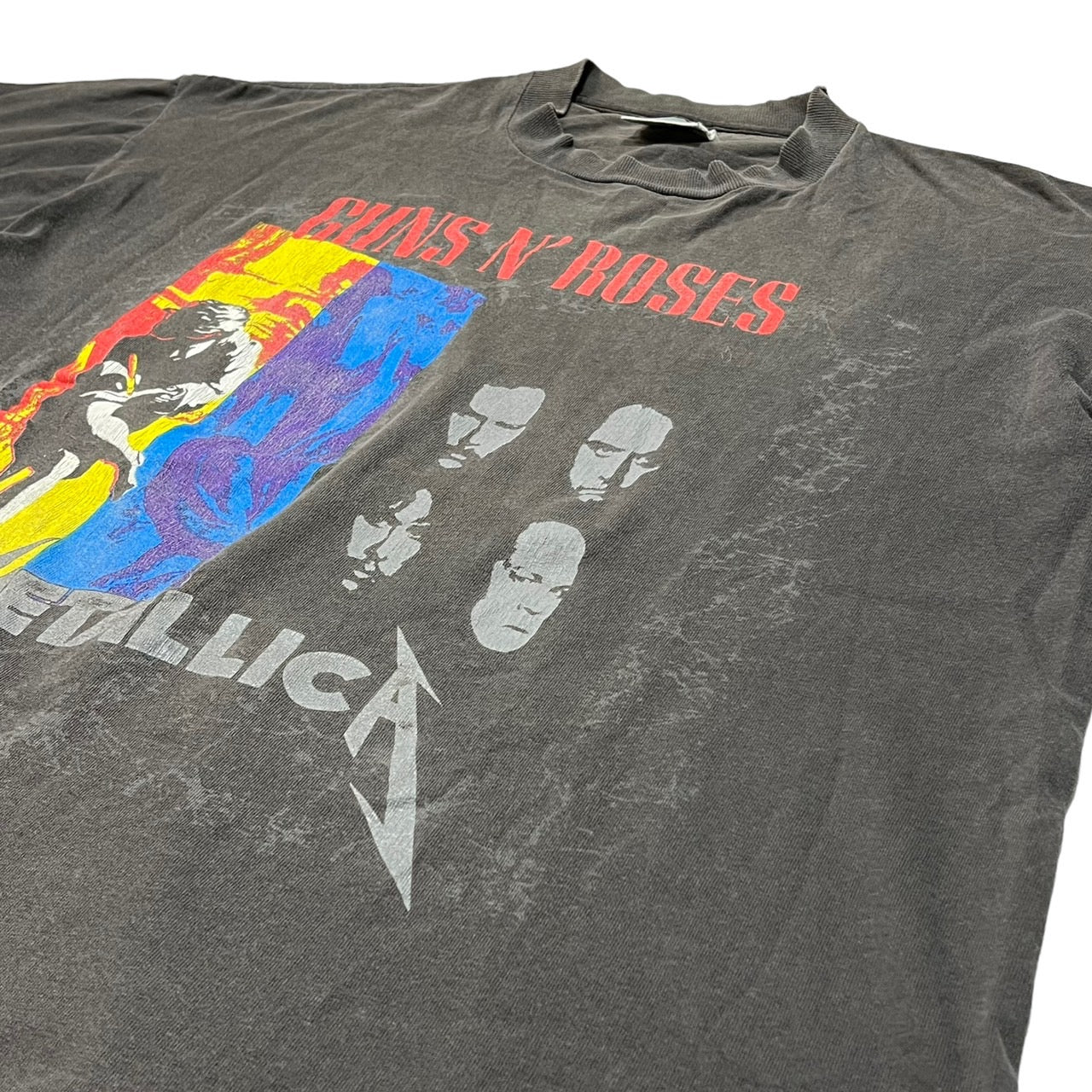 BROCKUM(ブロッカム) 1992's"METALLICA/GUNS N'ROSES"Tour Tee/ヴィンテージ/バンドTシャツ/ツアー L グレー 90’s 90s 90年代 1992年製