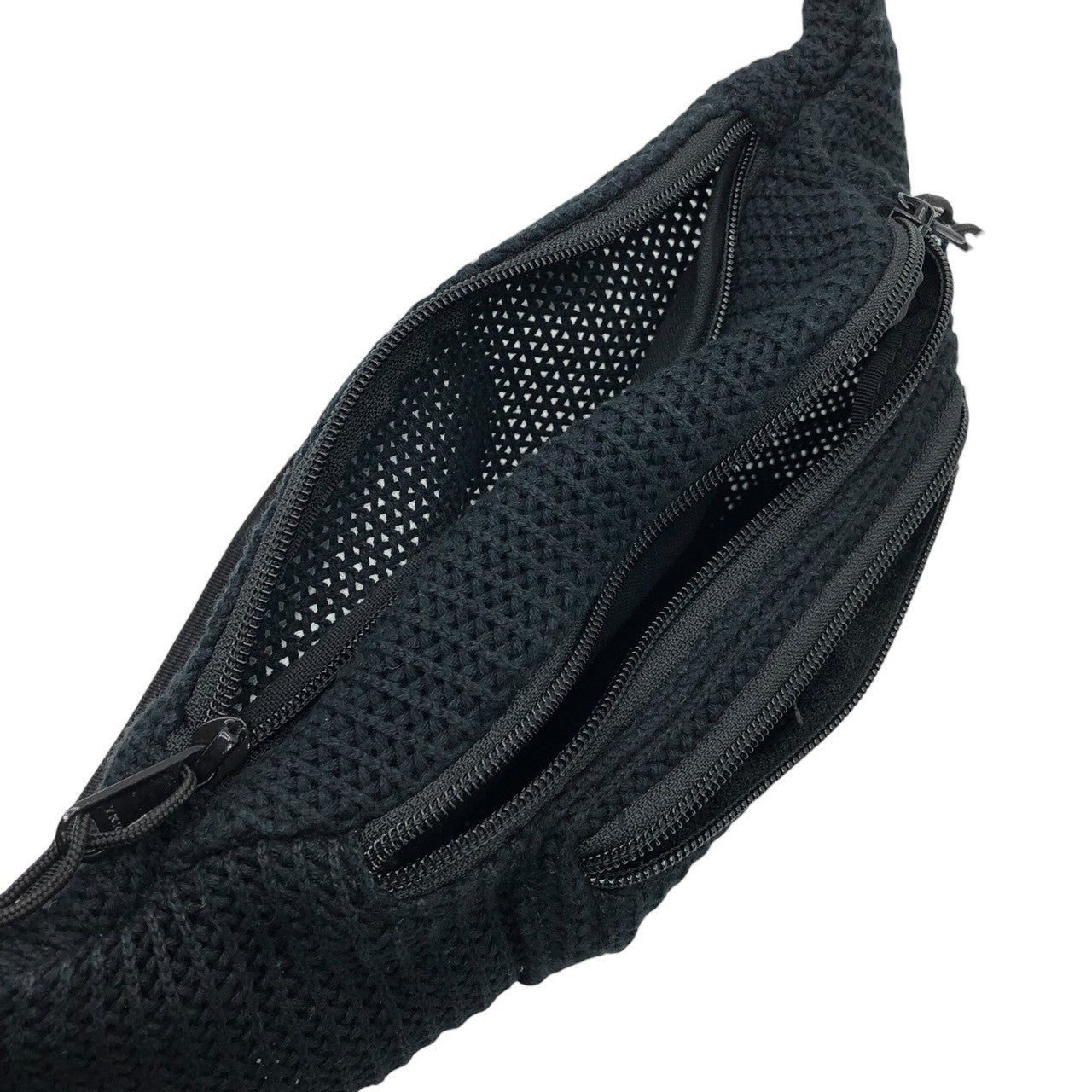 SUPREME(シュプリーム) 21SS String Waist Bag ストリング ウエスト バッグ ボディー メッシュ ニット ブラック