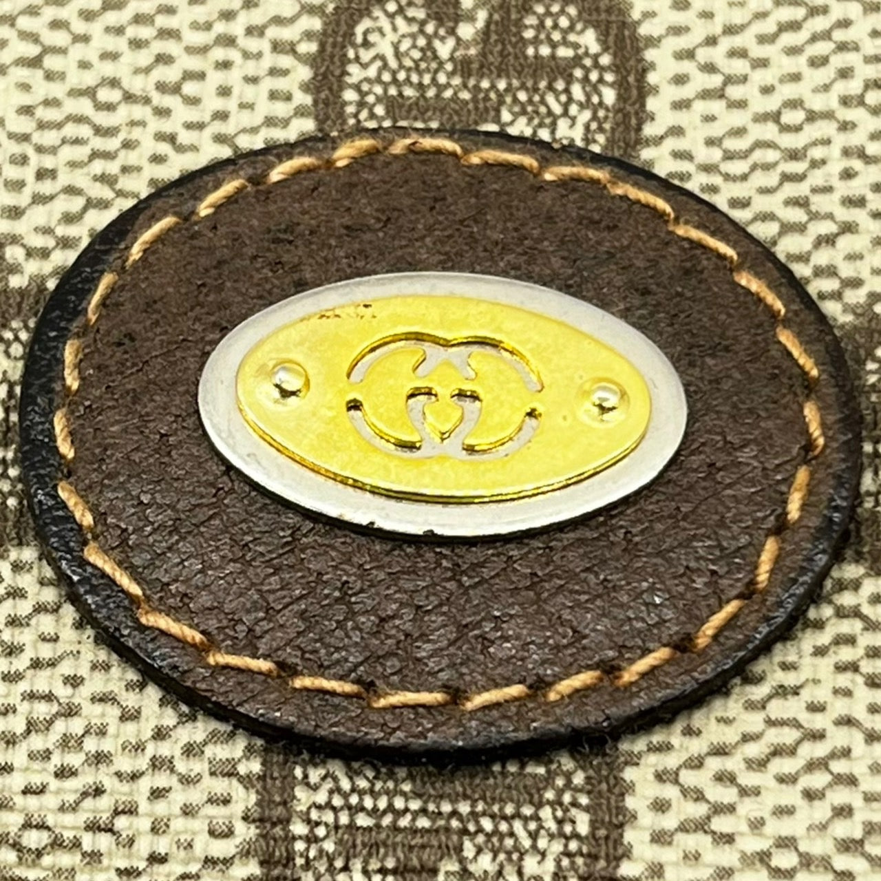 GUCCI(グッチ) old gucci mini boston bag/オールドグッチミニボストンバッグ/ヴィンテージ/旅行鞄/ハンドバッグ 002 39 6842 ベージュ×ブラウン PVC