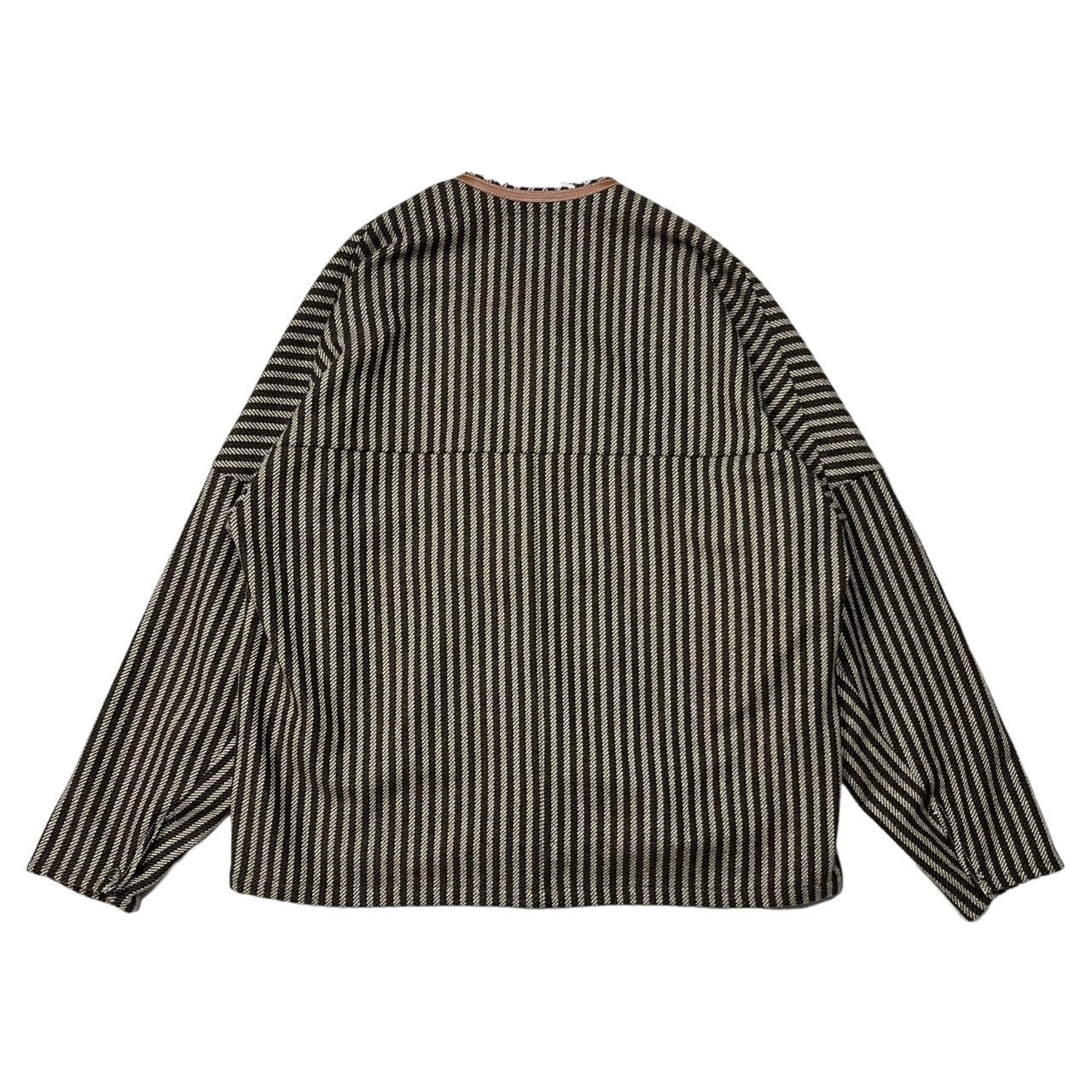 SUNSEA(サンシー) 28th Collection Stripe Blouson ストライプ ブルソン 23AW SUNSEA2838 SIZE 2(M) ブラウン 23AW 1stデリバリーアイテム
