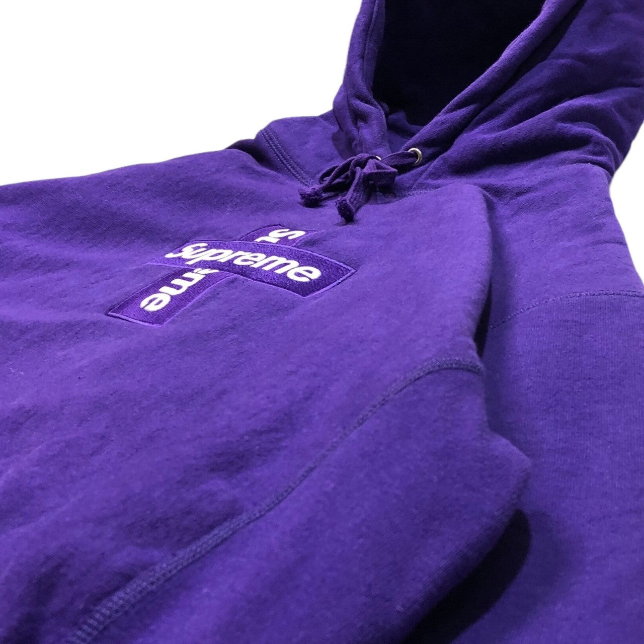 SUPREME(シュプリーム) 20AW Cross Box Logo Hooded Sweatshirt クロス ボックスロゴ フーディー プルオーバー パーカー M パープル 20FW