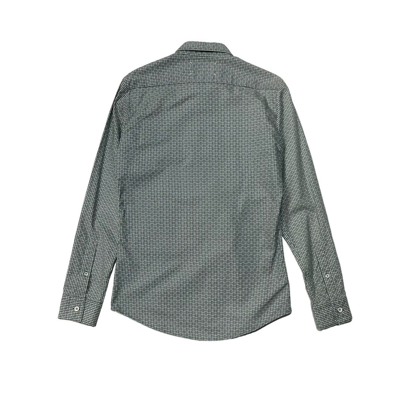Maison Martin Margiela(メゾン マルタンマルジェラ) 13AW All-over pattern regular collar shirt 総柄 レギュラーカラー シャツ S30DL0244 44(S程度) グリーン×ホワイト