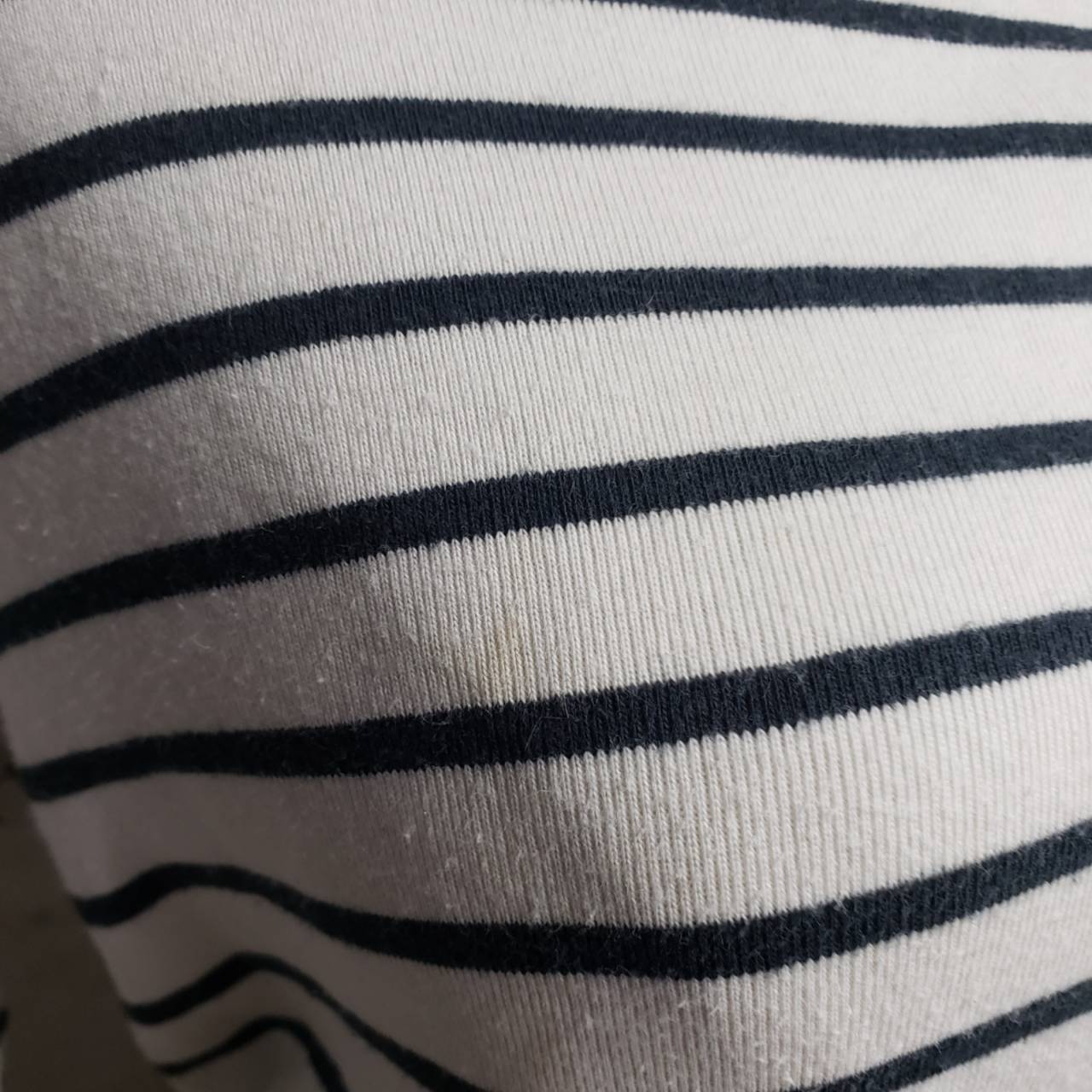 Euro Vintage(ヨーロッパヴィンテージ) Daily_フレンチボーダーカットソー 表記なし(Mサイズ程度) ホワイト