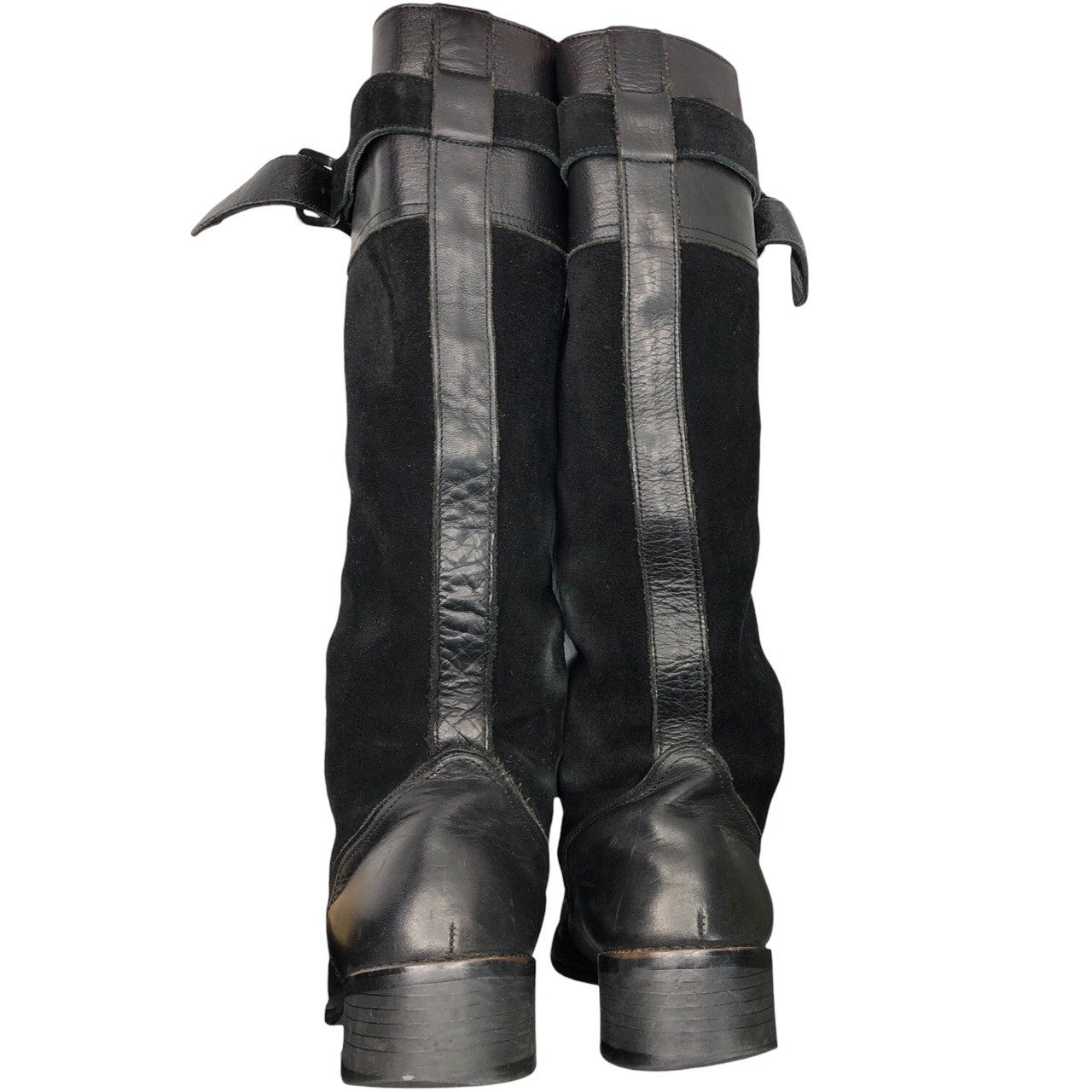 Y's(ワイズ) 00's suede leather long boots スウェード レザー ロング ブーツ 6(24cm程度) ブラック ヨウジ ヤマモト