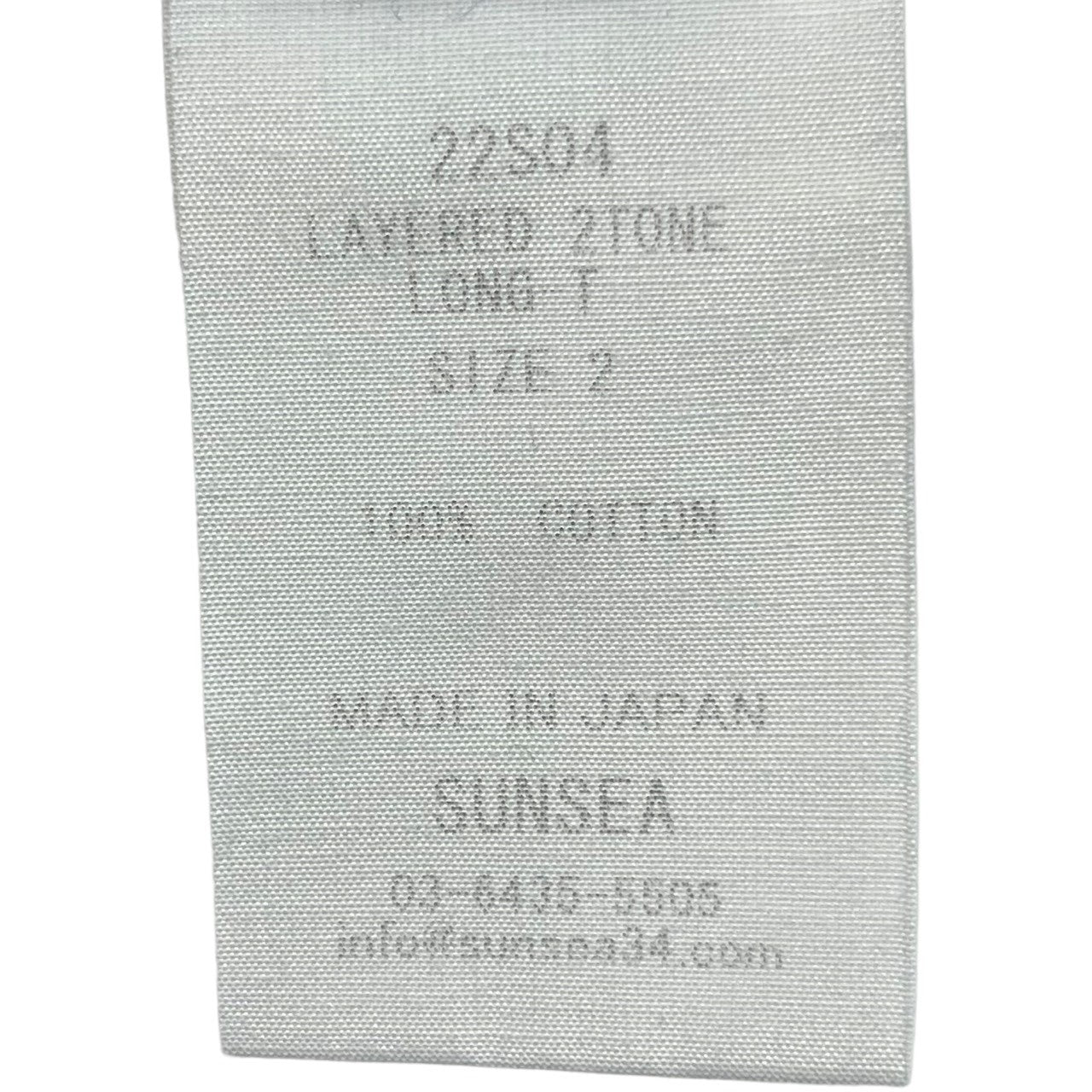 SUNSEA(サンシー) 22SS LAYERED 2TONE LONG-T レイヤード 2トーン ロングT 22S04 SIZE 2(M) ネイビー×ブラック