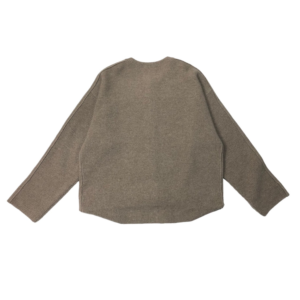 YOKE(ヨーク) 21AW 7G ALPACA WOOL CREW NECK RIB CARDIGAN/7Gアルパカウールクルーネックリブカーディガン YK21AW0297-AT 2(Mサイズ程度) ベージュ ATTEMPT別注アイテム/即完売品
