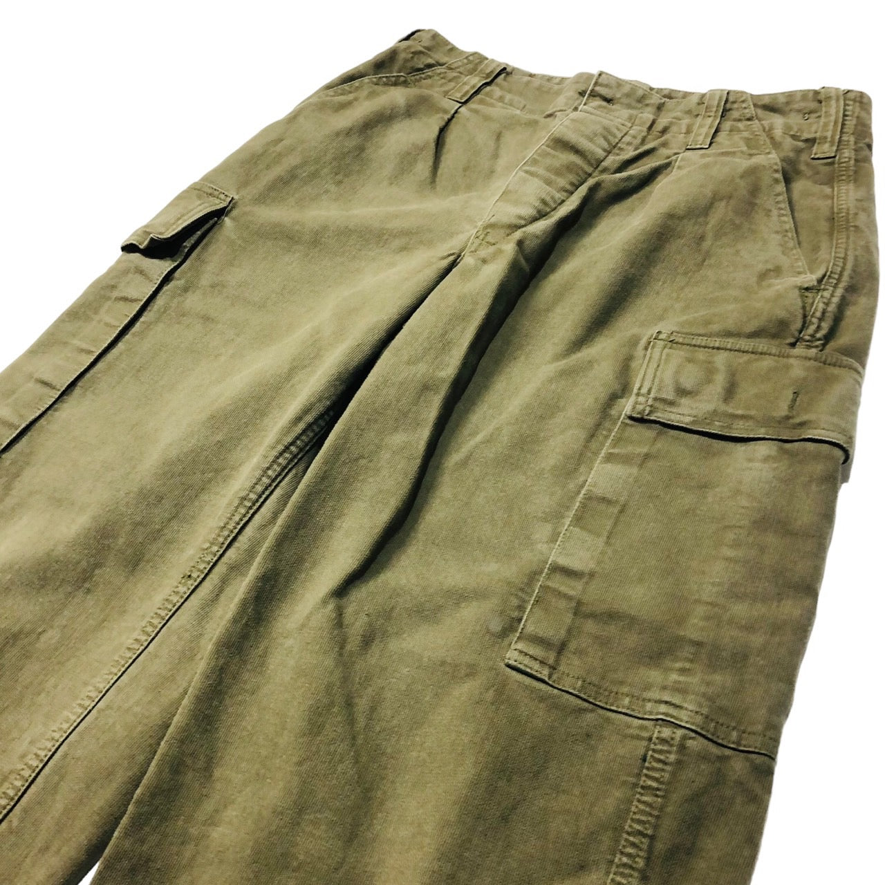 German Army(ドイツ軍) 80'sモールススキンカーゴパンツ 8415-12-155-9093 170-180/80/80(Mサイズ程度) カーキ H.WINNEN GMBH & CO.KG