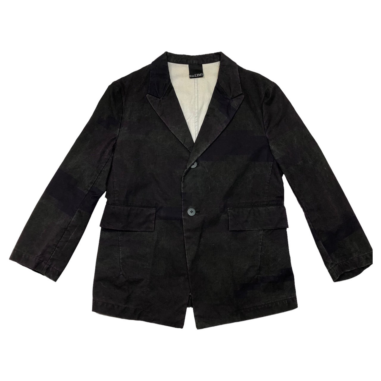 Y's bis LIMI(ワイズビスリミ) 02SS graphic cotton jacket/グラフィックコットンジャケット/テーラードジャケット BE-J01-022 表記なし(FREE) ブラック×パープル LIMI feu前身ブランド