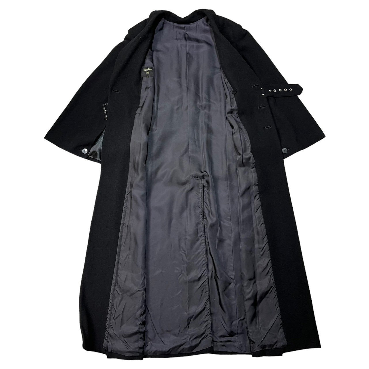 Jean Paul GAULTIER FEMME(ジャンポールゴルチエファム) 90’s ~ 00's double-breasted cloak wool long coat ダブル チェスター マント ウール スーパー ロング コート 570-5.CO.YG.SA.1424 40(L程度) ブラック archive アーカイブ