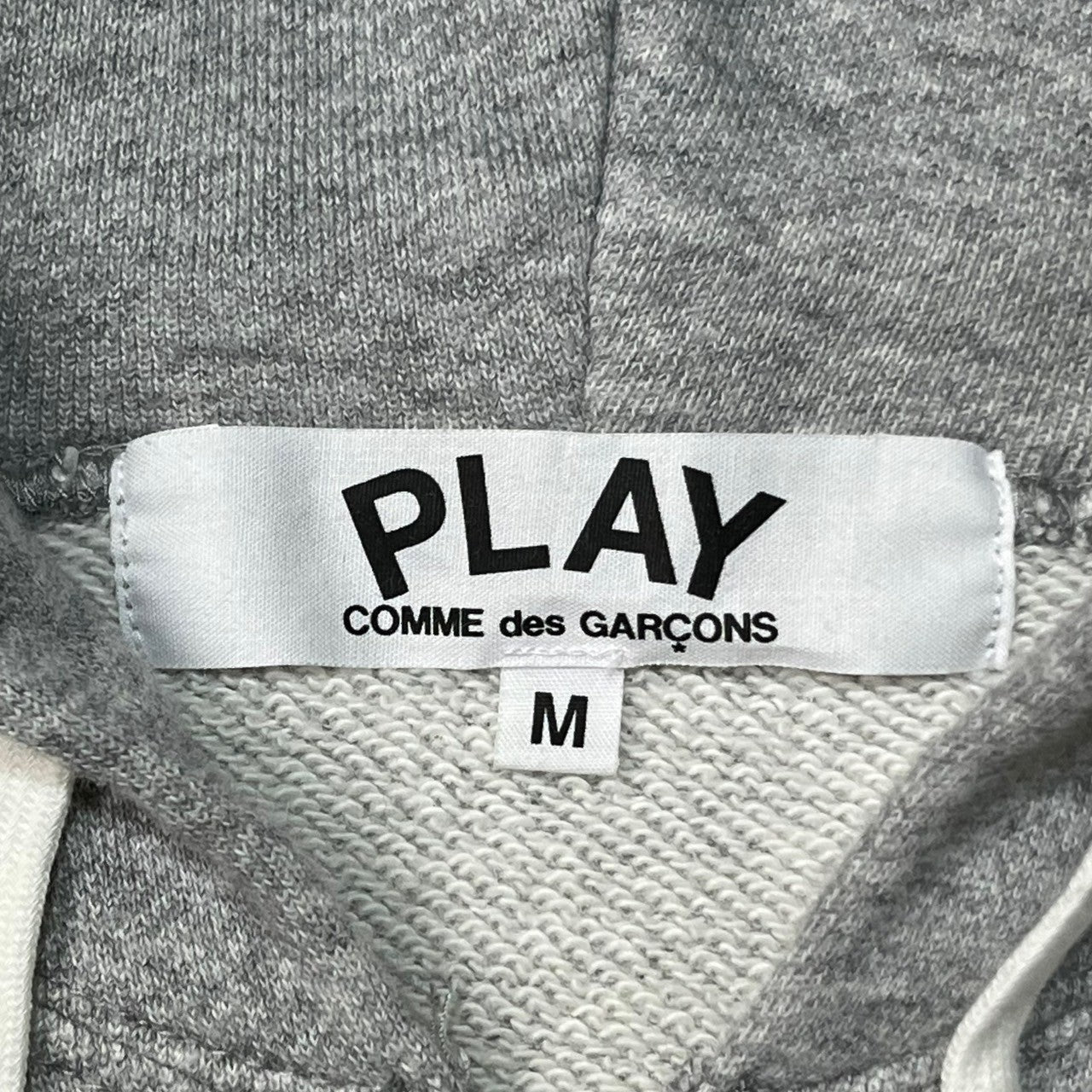 PLAY COMME des GARCONS(プレイコムデギャルソン) ZIP UP HOODIE ハート ロゴ ジップ パーカー フーディー AZ-T167 M ライトグレー AD2016/12