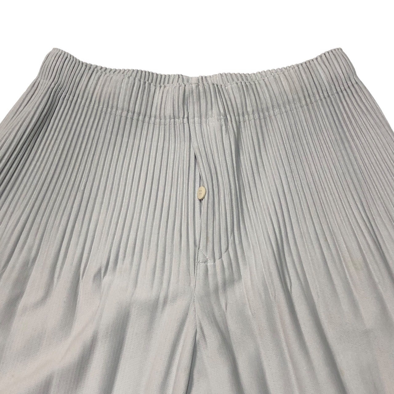 HOMME PLISSE ISSEY MIYAKE(オムプリッセイッセイミヤケ) erased pleated sarouel pants 消しプリーツサルエルパンツ HP53JF053 SIZE 2(M) ライトグレー