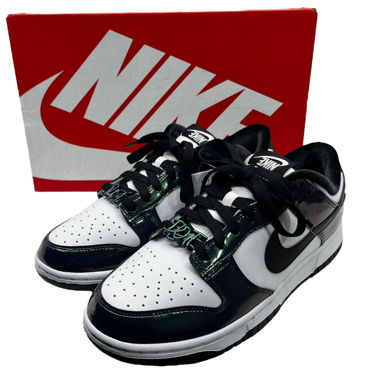 NIKE(ナイキ) WMNS Dunk Low SE Just Do It ダンク ロー SE ジャスト ドゥ イット FQ8143-001 26cm ブラック×ブラックメタル