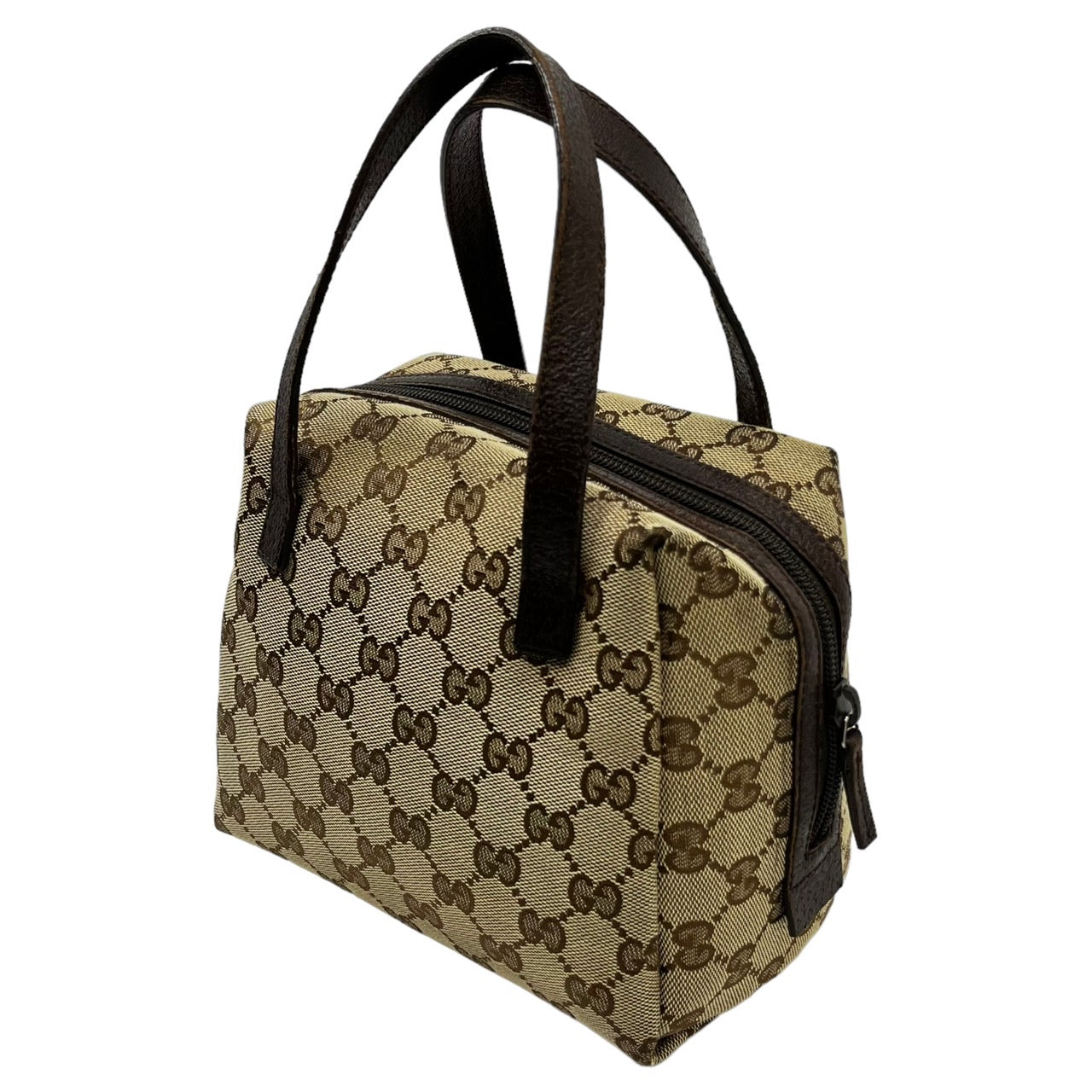 GUCCI(グッチ) GG canvas mini hand tote bag/GGキャンバスミニハンドトートバッグ 124542 2888 ベージュ×ブラウン