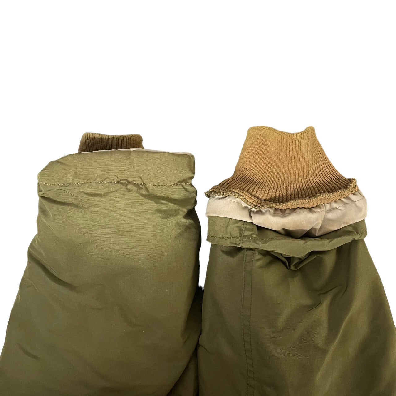 Eddie Bauer(エディーバウアー) 70~80'sミリタリーダウンジャケット カーキ L程度