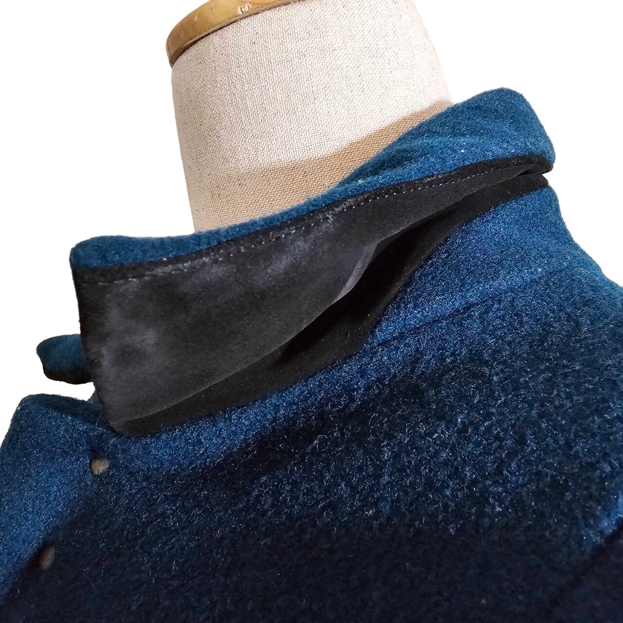 suzuki takayuki(スズキタカユキ) エルボーパッチウールロングコート SIZE FREE グリーン×ブラック