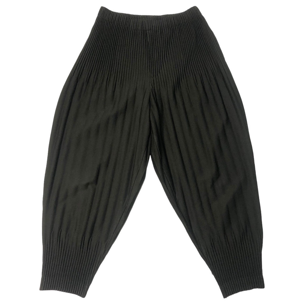 HOMME PLISSE ISSEY MIYAKE(オムプリッセイッセイミヤケ) erased pleated sarouel pants 消しプリーツサルエルパンツ HP55JF051 SIZE 1(S) ダークカーキ