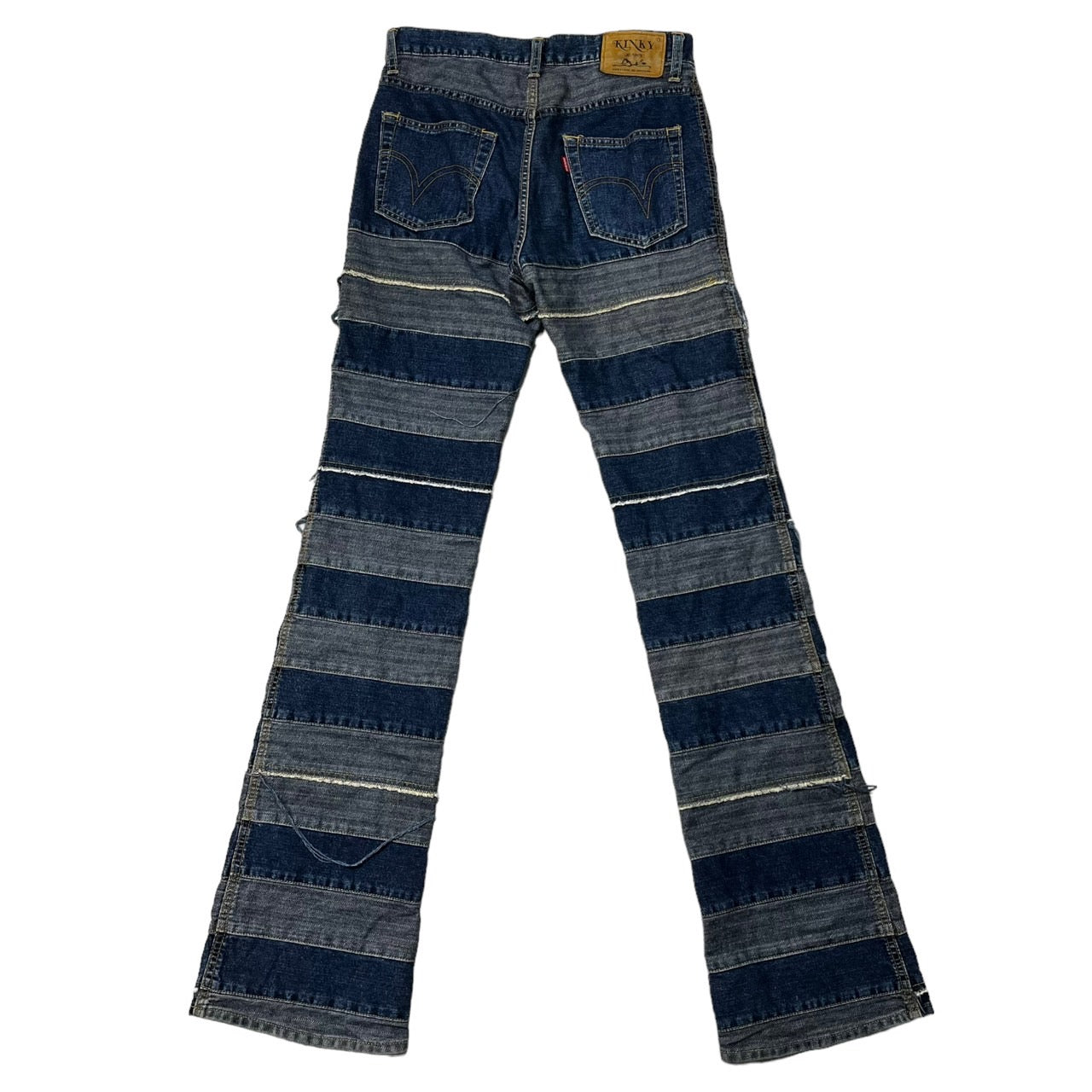 HYSTERIC GLAMOUR(ヒステリックグラマー) 00's Umihebi denim pants ウミヘビ ツギハギ デニム パンツ ジーンズ フレア 2AP-9632 M インディゴ ブルー系 Y2K 名作