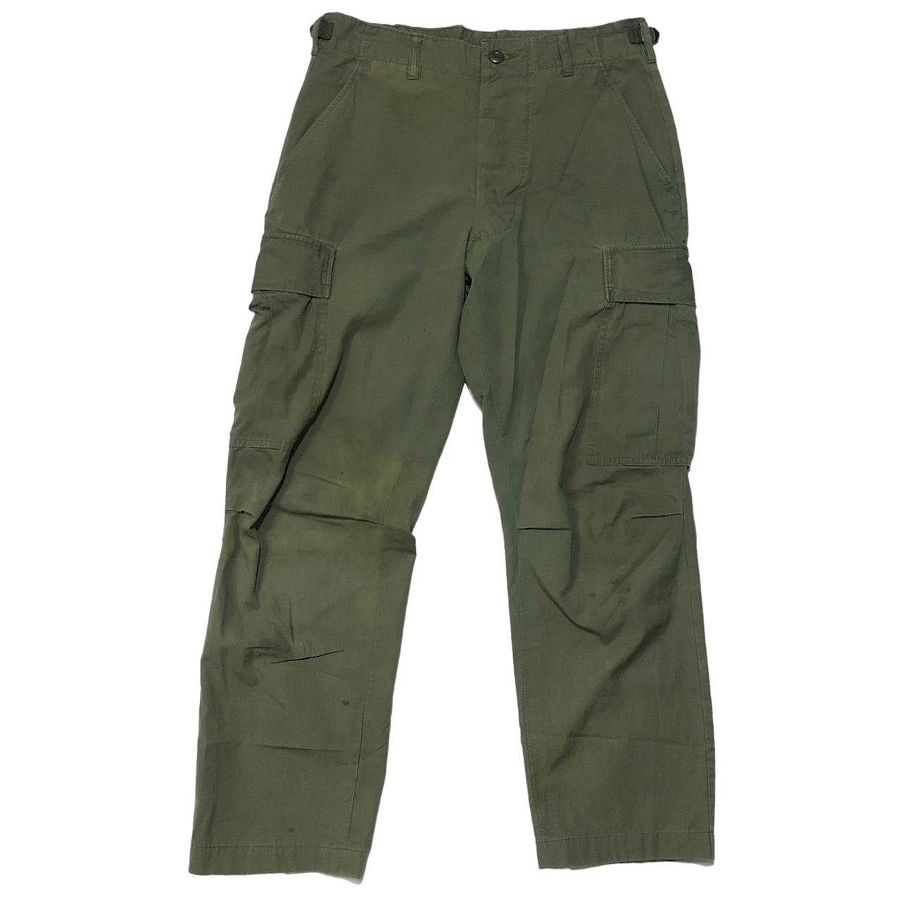 US AMRY(アメリカ軍) 60's ジャングルファティーグパンツ/ヴィンテージカーゴパンツ 8405-082-5557 SMALL REGULAR(Sサイズ程度) オリーブ/カーキ 実物/軍物