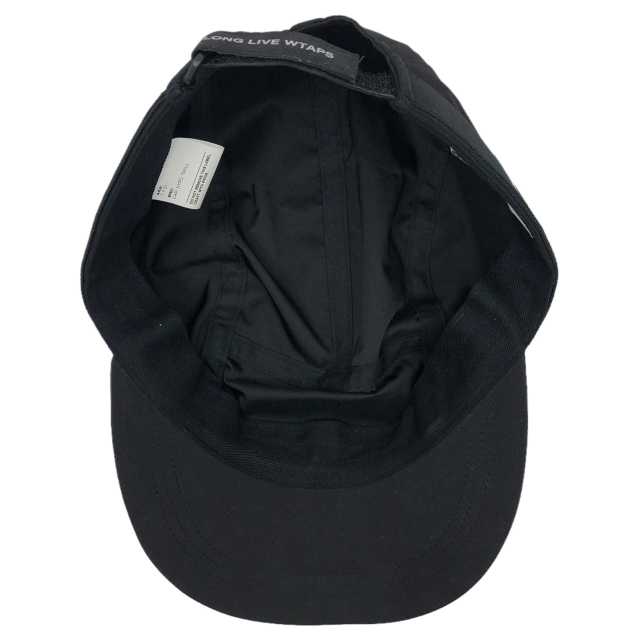 WTAPS(ダブルタップス) T-7. NYPO. TWILL ナイロン ロゴ キャップ 帽子 182HCDT-HT04 ブラック