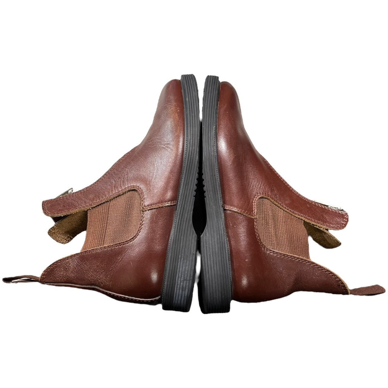 COMME des GARCONS HOMME PLUS(コムデギャルソンオムプリュス) 03AW カーブ期 Center zip side gore boots センタージップ サイドゴア ブーツ 革靴 24 1/2 (24.5cm程度) ブラウン 日本製 2003AW「大人の不良」