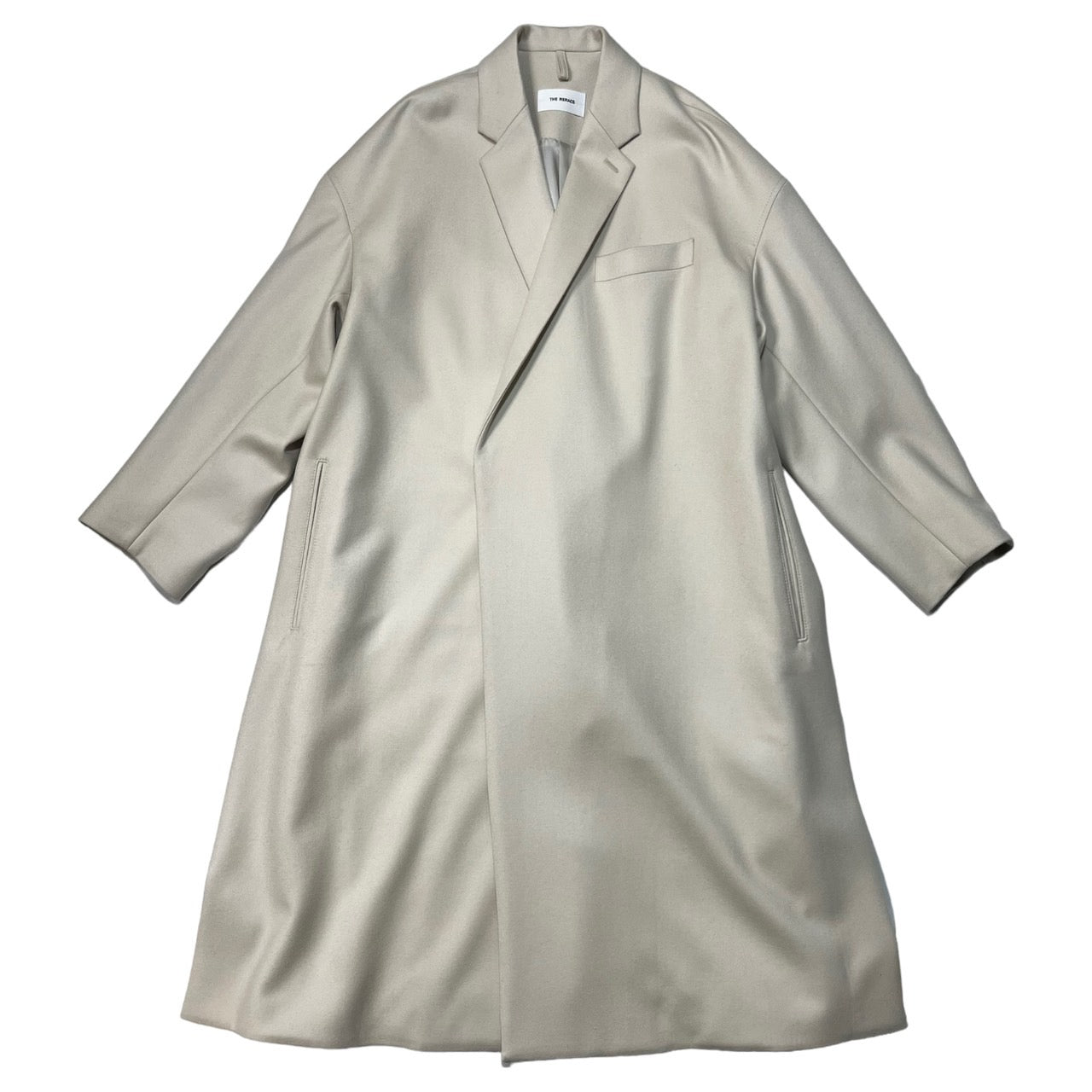 THE RERACS(ザリラクス) 22AW LOOSE CHESTER COAT ルーズ チェスター コート ロング ウール 22FW-RECT-332-J SIZE 46(M程度) ベージュ