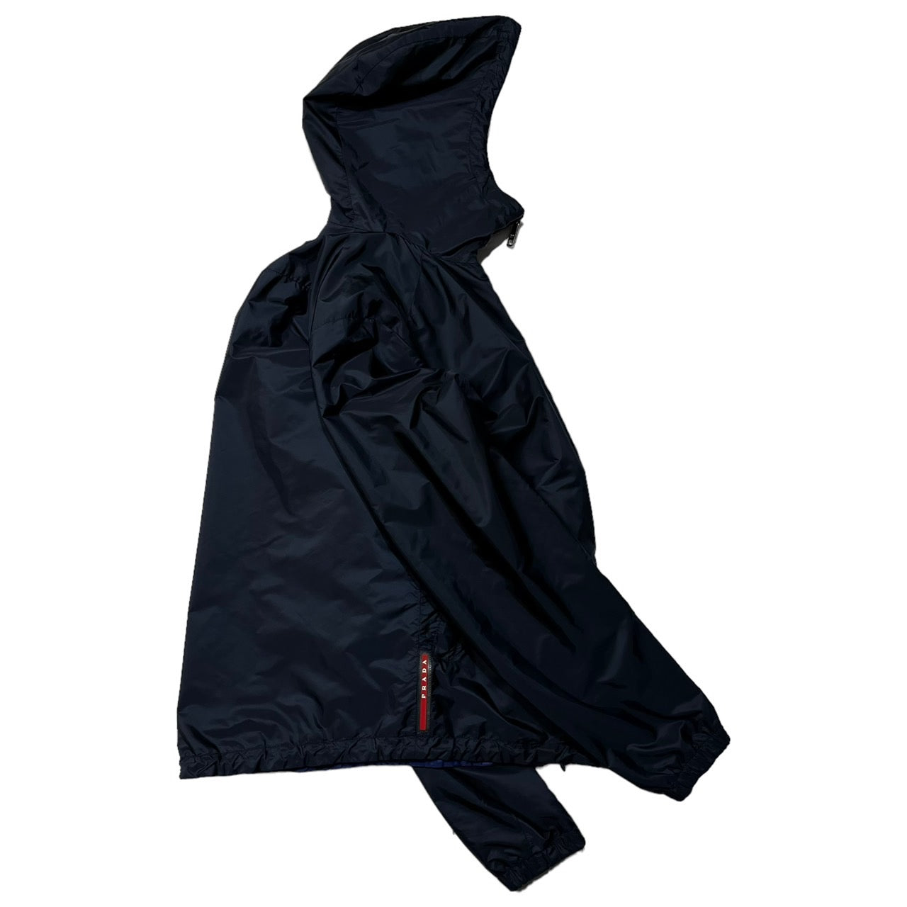 PRADA SPORT(プラダスポーツ) 14SS reversible nylon hoodie/リバーシブル ナイロン ジャケット パーカー SGH754 44(S程度) ダークネイビー/ブルー Y2K