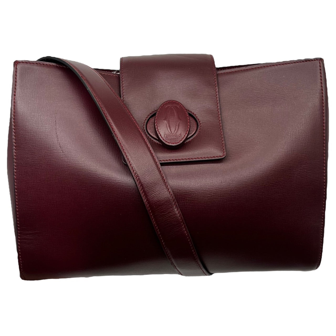 Cartier(カルティエ) ヴィンテージターンロックレザーショルダーバッグ 
