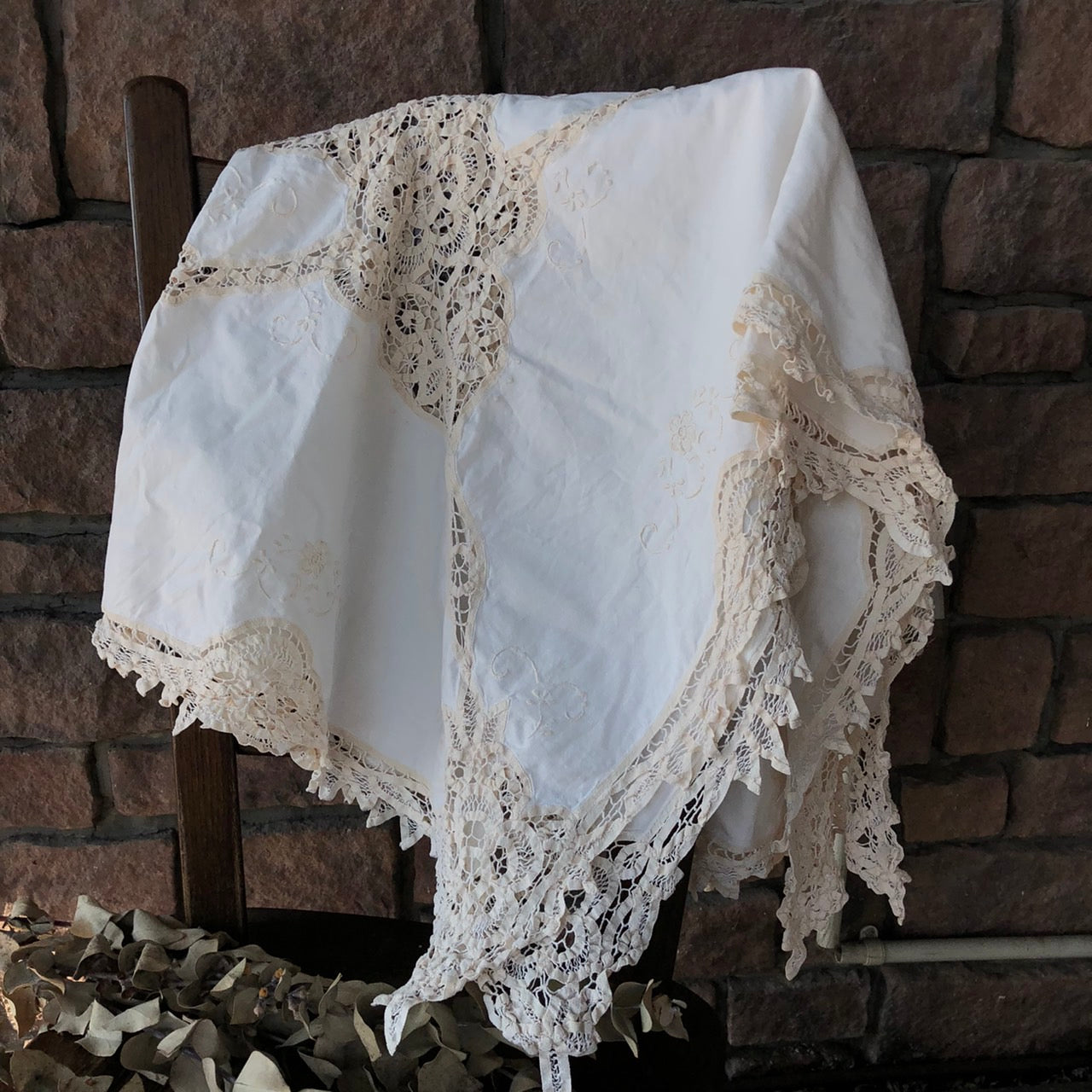 Vintage(ヴィンテージ) What_バテンレースのマルチクロス ホワイト