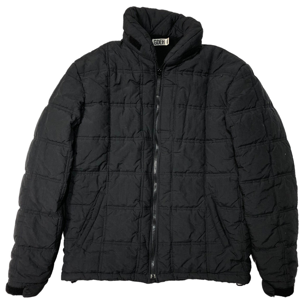 GOODENOUGH(グッドイナフ) 90’s quilted padded jacket キルティング 中綿 ジャケット ダウン SIZE M ブラック 00’s 90年代 初期タグ GDEH チンストラップ欠品