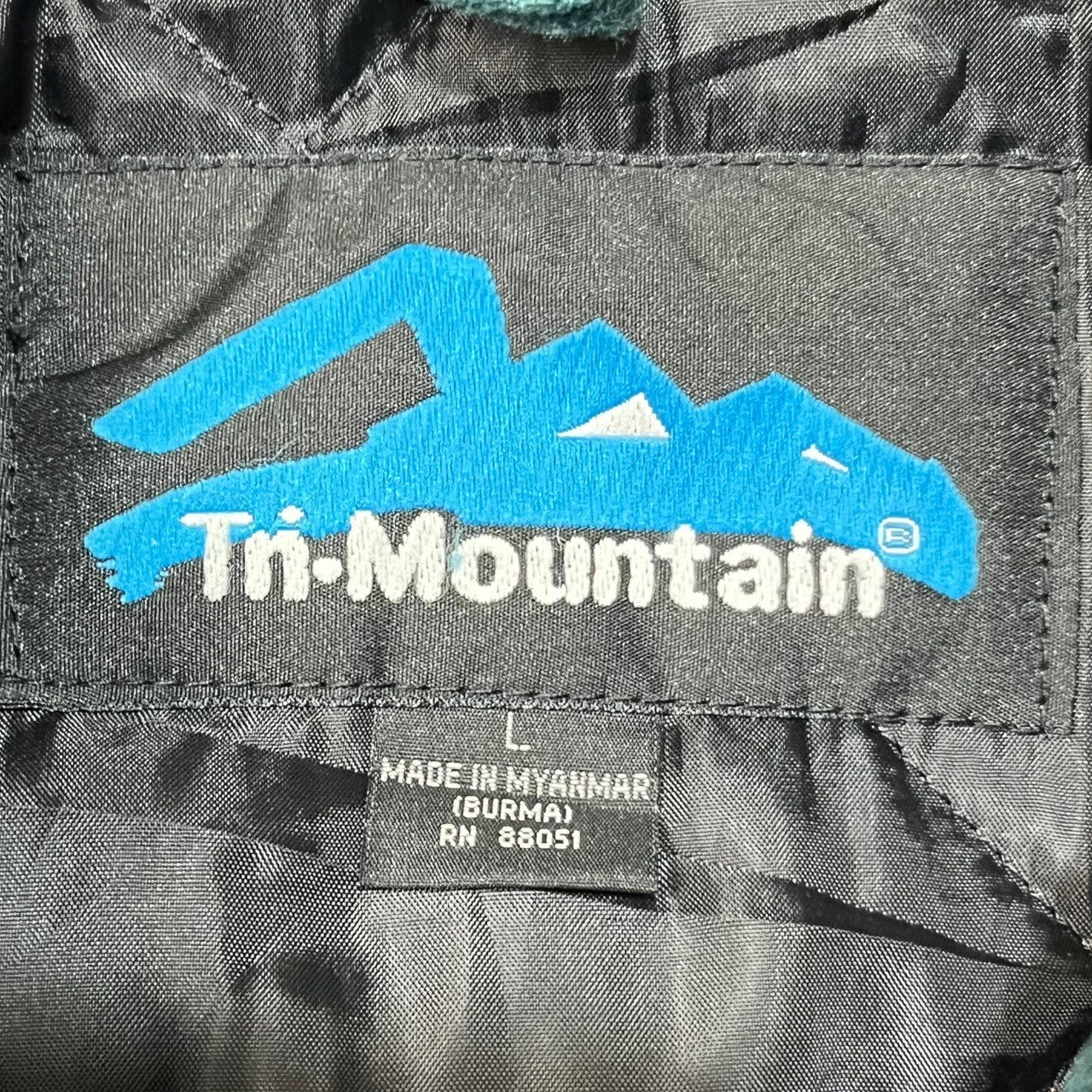 Tn-Mountain(ティーエヌマウンテン) 90's Duck fabric work jacket 企業物 ヴィンテージ ダック地 ワーク ジャケット 中綿 L グリーン Blghorn 8-35