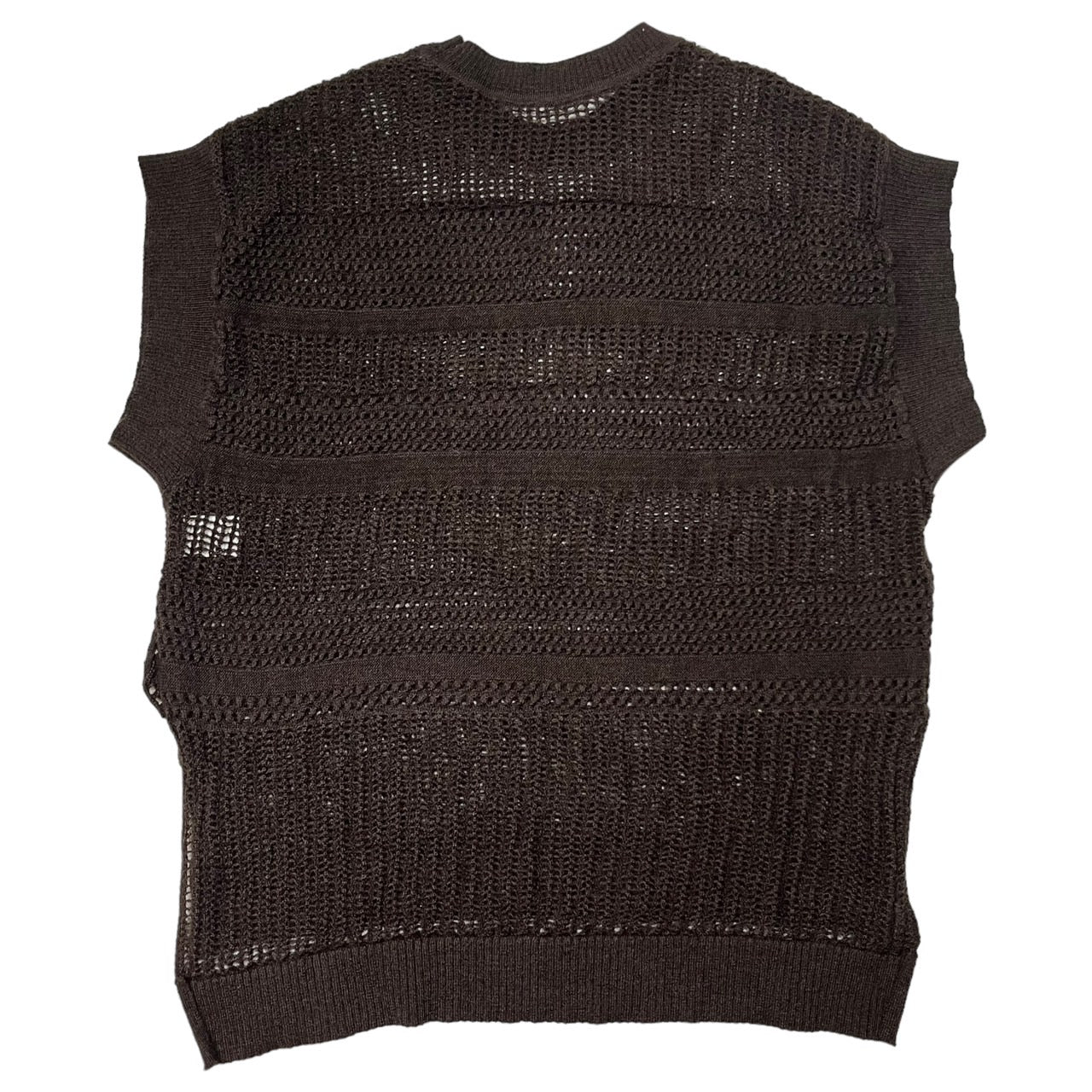 08 sircus(ゼロエイトサーカス) mesh mohair knit vest メッシュ モヘヤ ニット ベスト S20AL-KN03 SIZE 1(S) ブラウン