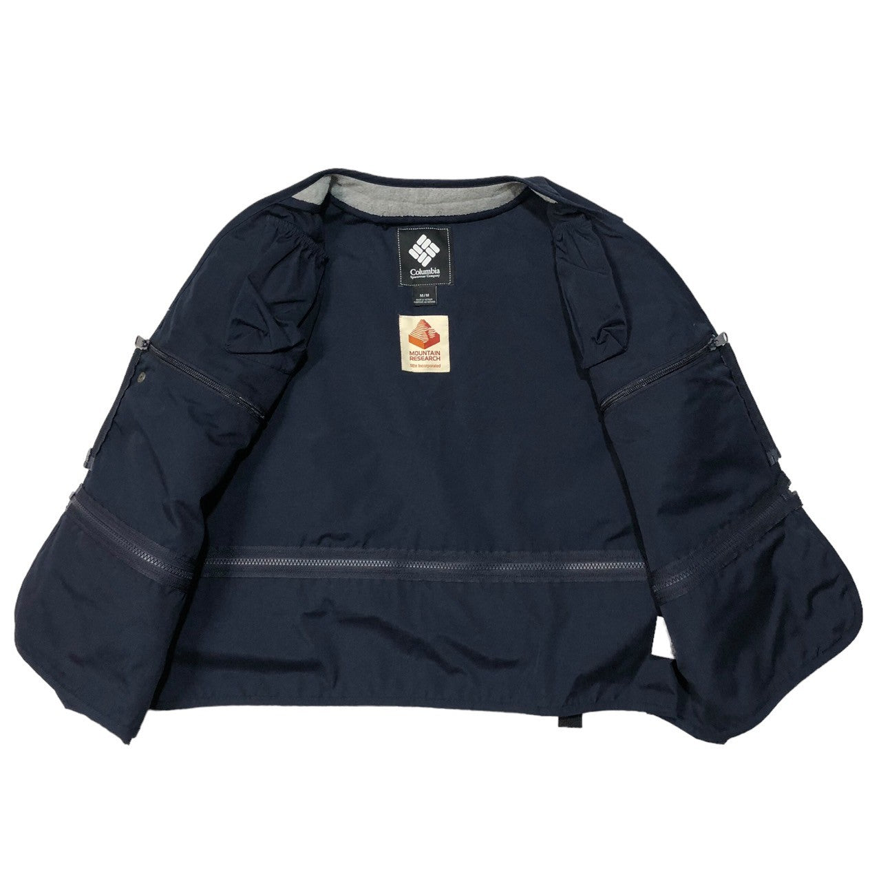 Columbia×Mountain Research(コロンビア×マウンテンリサーチ) Salmon Trout Butte Vest サーモン トラウト ビュート ベスト フィッシング テック 釣り アウトドア PM1551 M ネイビー