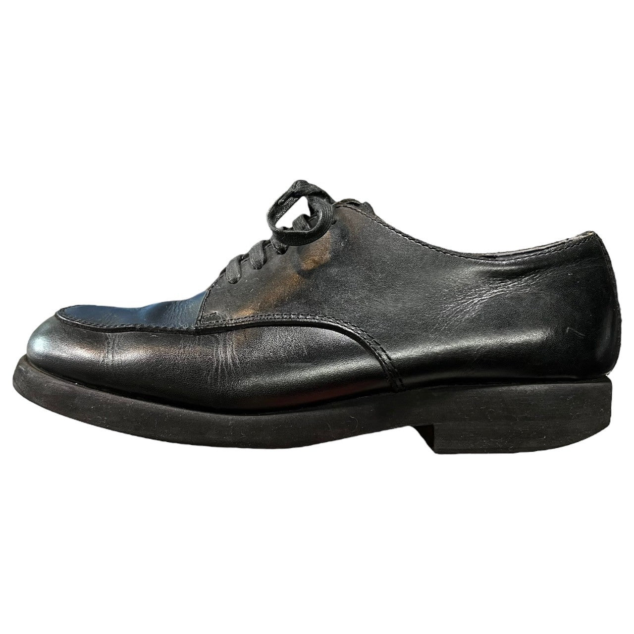 COMME des GARCONS HOMME(コムデギャルソンオム) 00's U-TIP leather shoes U チップ レザー シューズ 革靴 24 1/2(24.5cm程度) ブラック 日本製