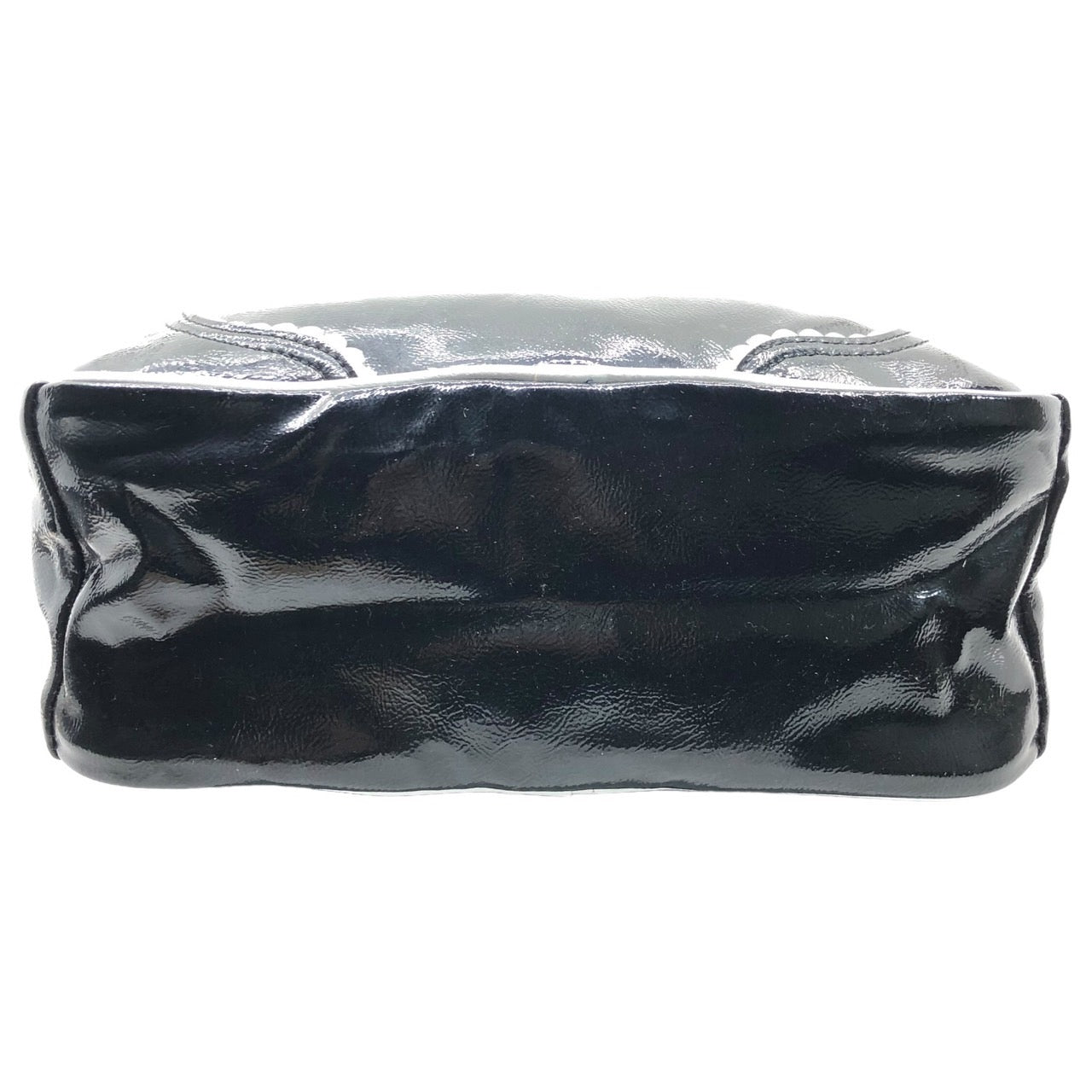 Hysteric Mini(ヒステリック ミニ) 00's "baby"エナメルハンドバッグ/Y2K/肩掛け/ロゴ ブラック ミニヒス HYSTERIC GLAMOUR(ヒステリックグラマー)