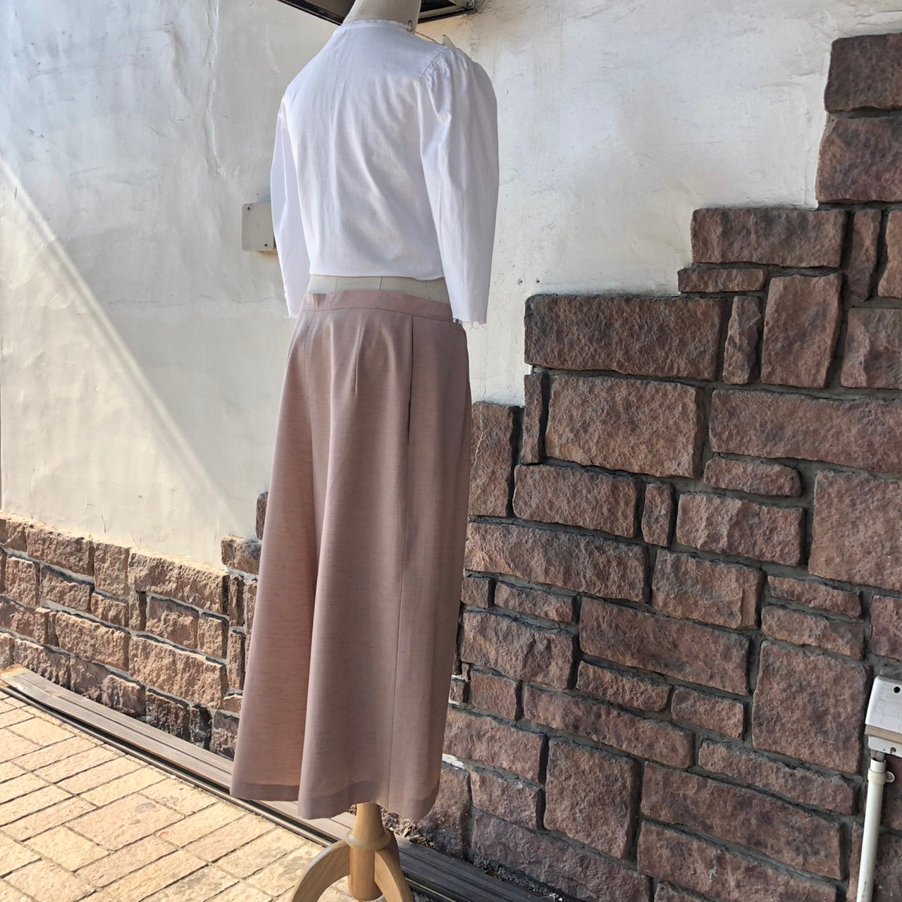 Euro Vintage(ヨーロッパヴィンテージ) Tea_ワイドパンツ 表記なし(Lサイズ程度) ピンク