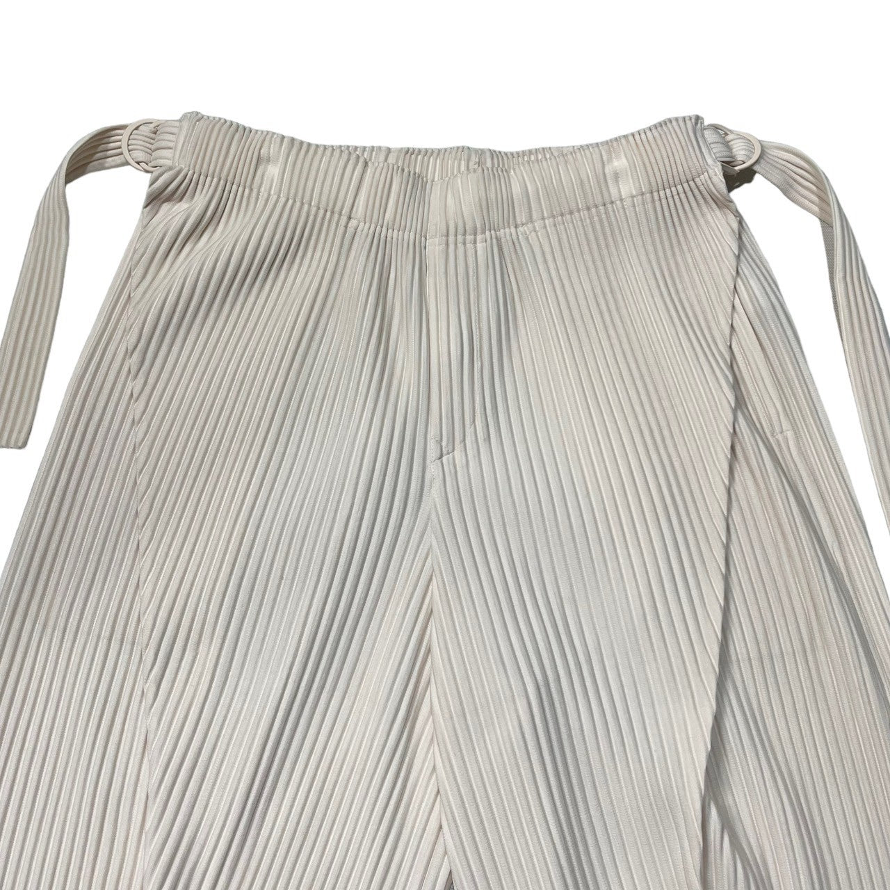 HOMME PLISSE ISSEY MIYAKE(オムプリッセイッセイミヤケ) 22SS BODY ARCH belted pleated pants ベルテッド プリーツ パンツ HP21JF176 SIZE 3(L) ライトピンク
