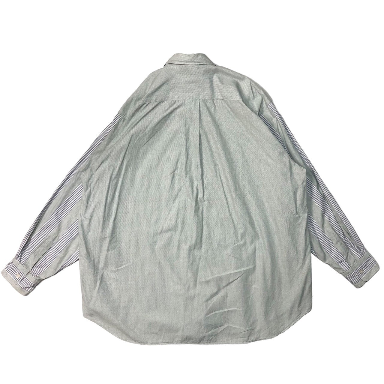 COMME des GARCONS HOMME(コムデギャルソンオム) 80's striped sleeve cotton overshirt ストライプ スリーブ コットン オーバー シャツ 川久保玲 本人期 80年代 HB-100370 SIZE表記なし(FREE) グリーン×ブルー AD1986