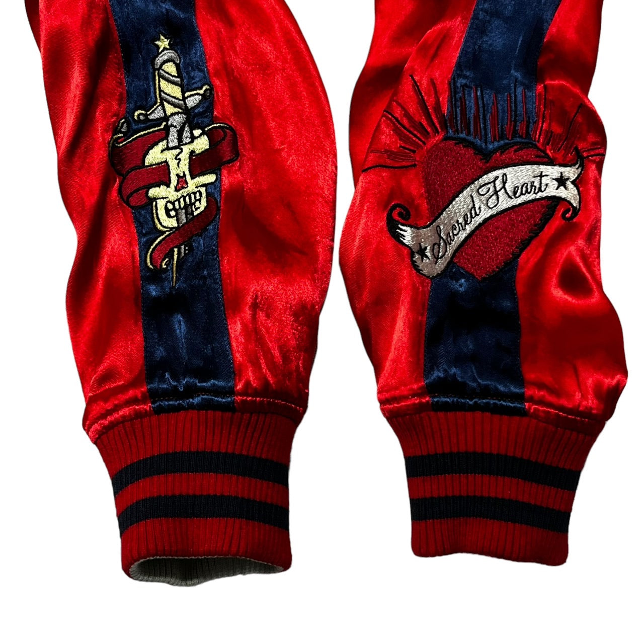 AVIREX(アヴィレックス) SOUVENIR JACKET USMC/リバーシブルスカジャン/スーベニアジャケット 6192229 XL レッド×グリーン