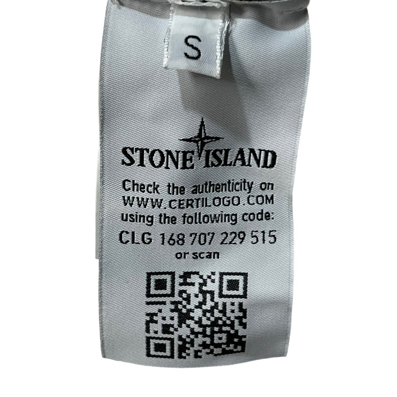 STONE ISLAND(ストーンアイランド) V-neck cotton cardigan Vネック コットン カーディガン ニット S ホワイト 腕章 ワッペン