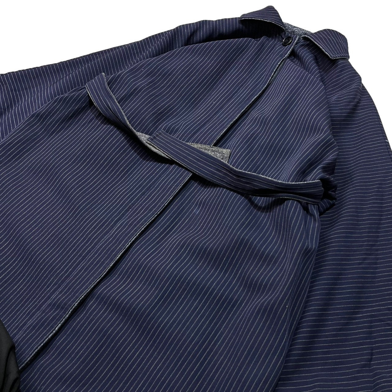 COMME des GARCONS(コムデギャルソン) 70~80's vintage kimono coat/ヴィンテージ着物コート/70年代/80年代/最初期/川久保玲 SIZE FREE ネイビー×グレー AD表記無し 稀少品